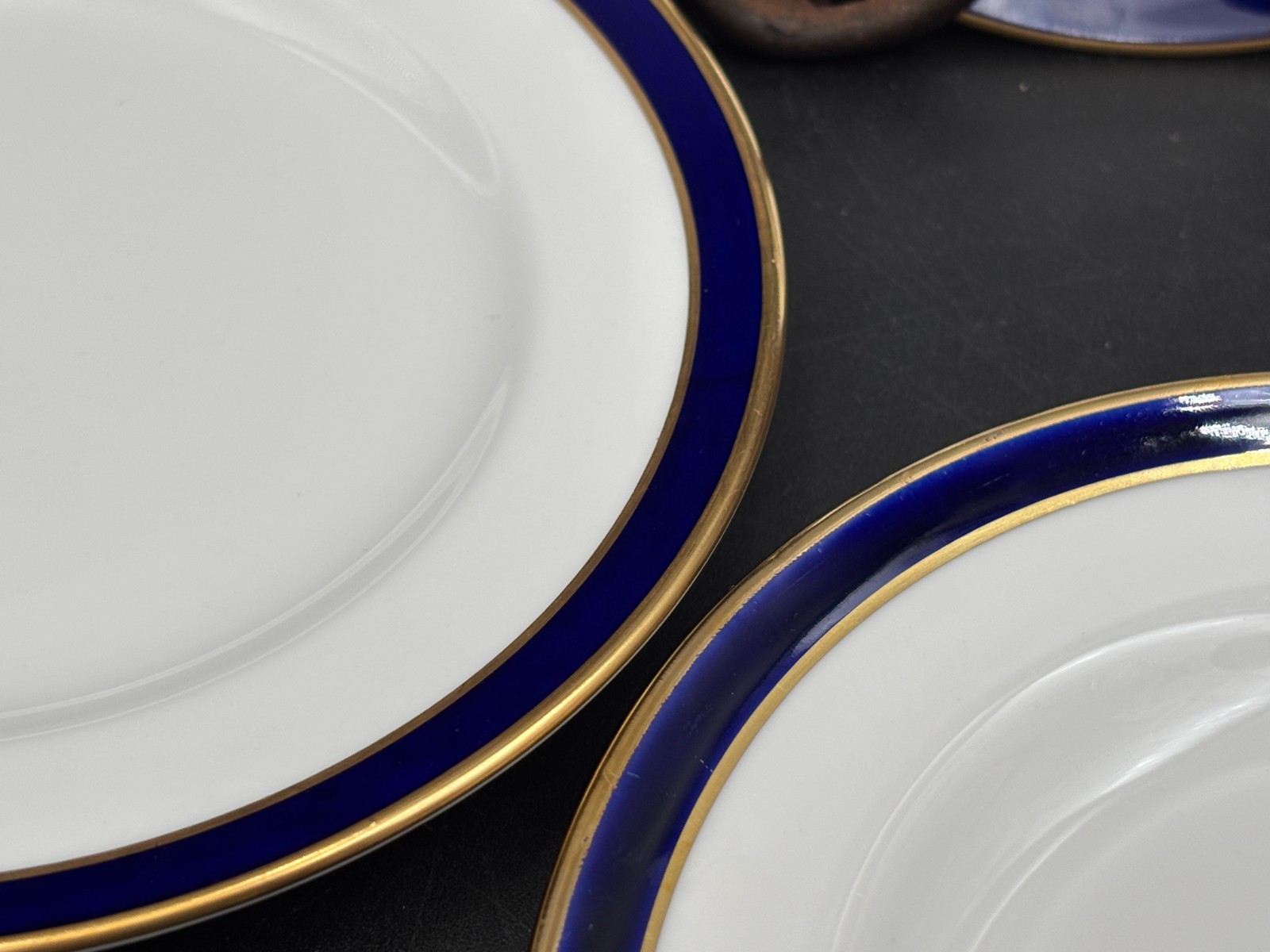 Spode “CONSUL COBALT” England ~ Set of 4 ~ Bread Plates ~ 6 1/4″