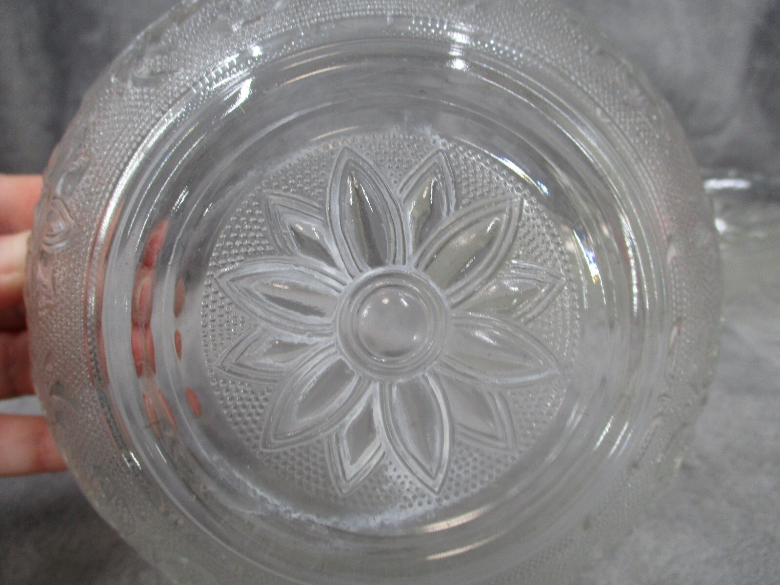 Anchor Hocking Oval Serving Bowl Round Cereal Bowl Set Sandwich Clear Glass 2pcs
