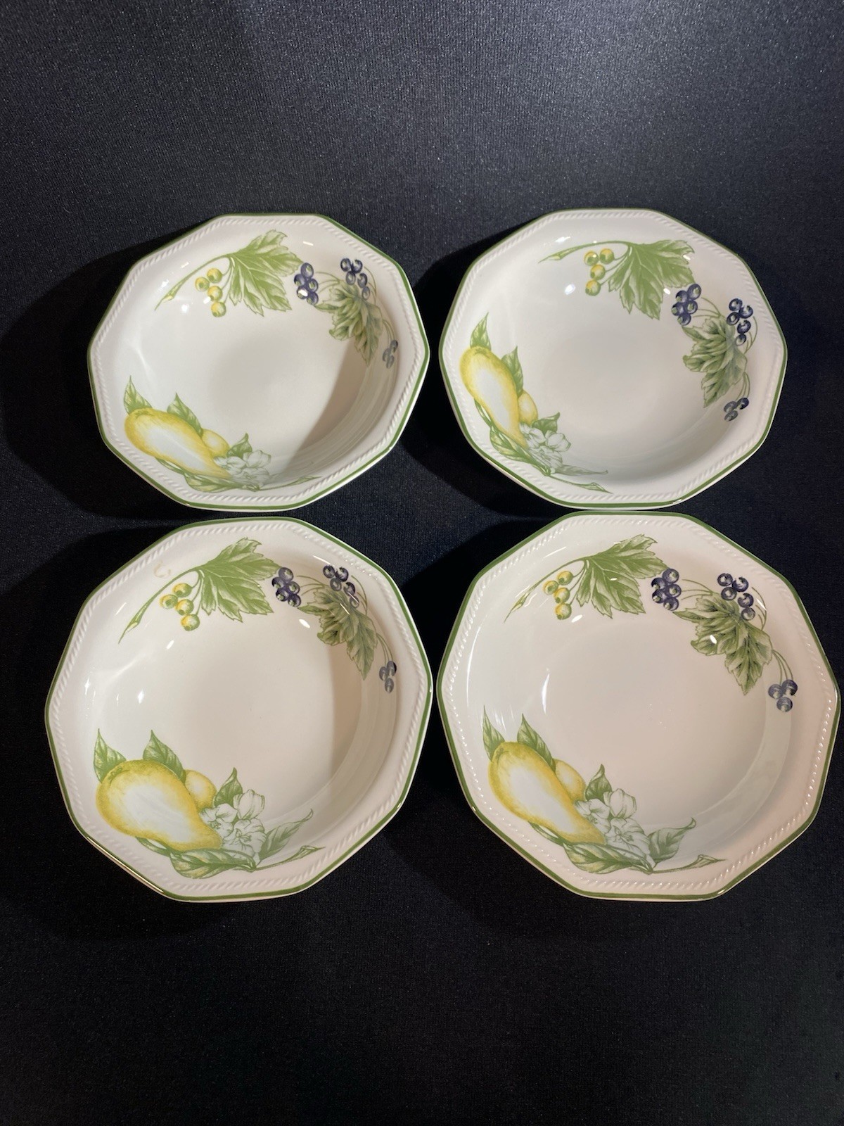 Churchill 7 7/8″ VICTORIAN ORCHARD Soup Salad Cereal Bowls England SET OF 4