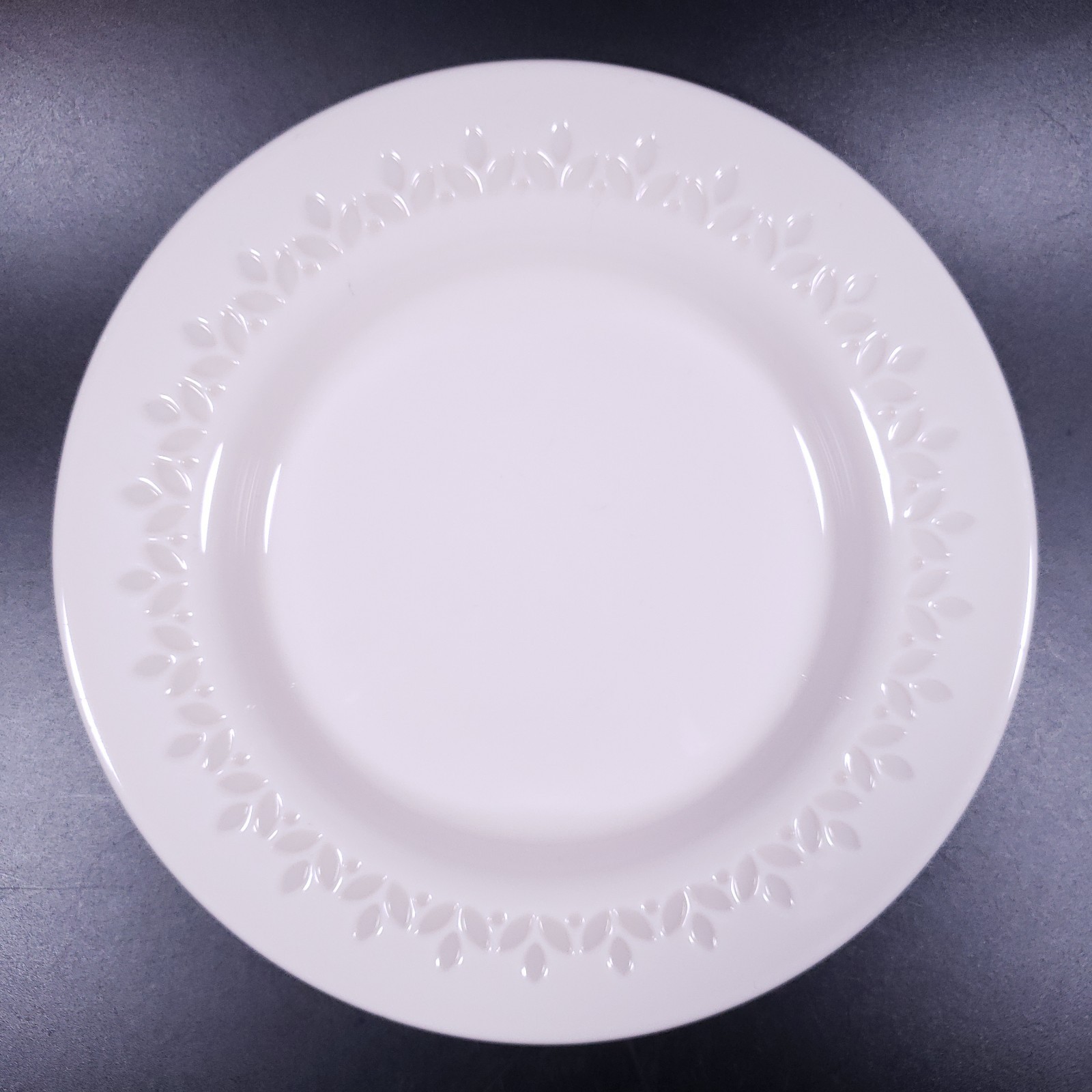 IKEA PARADISISK Off White Shell Pink Floral Tempered Glass SALAD PLATE SET