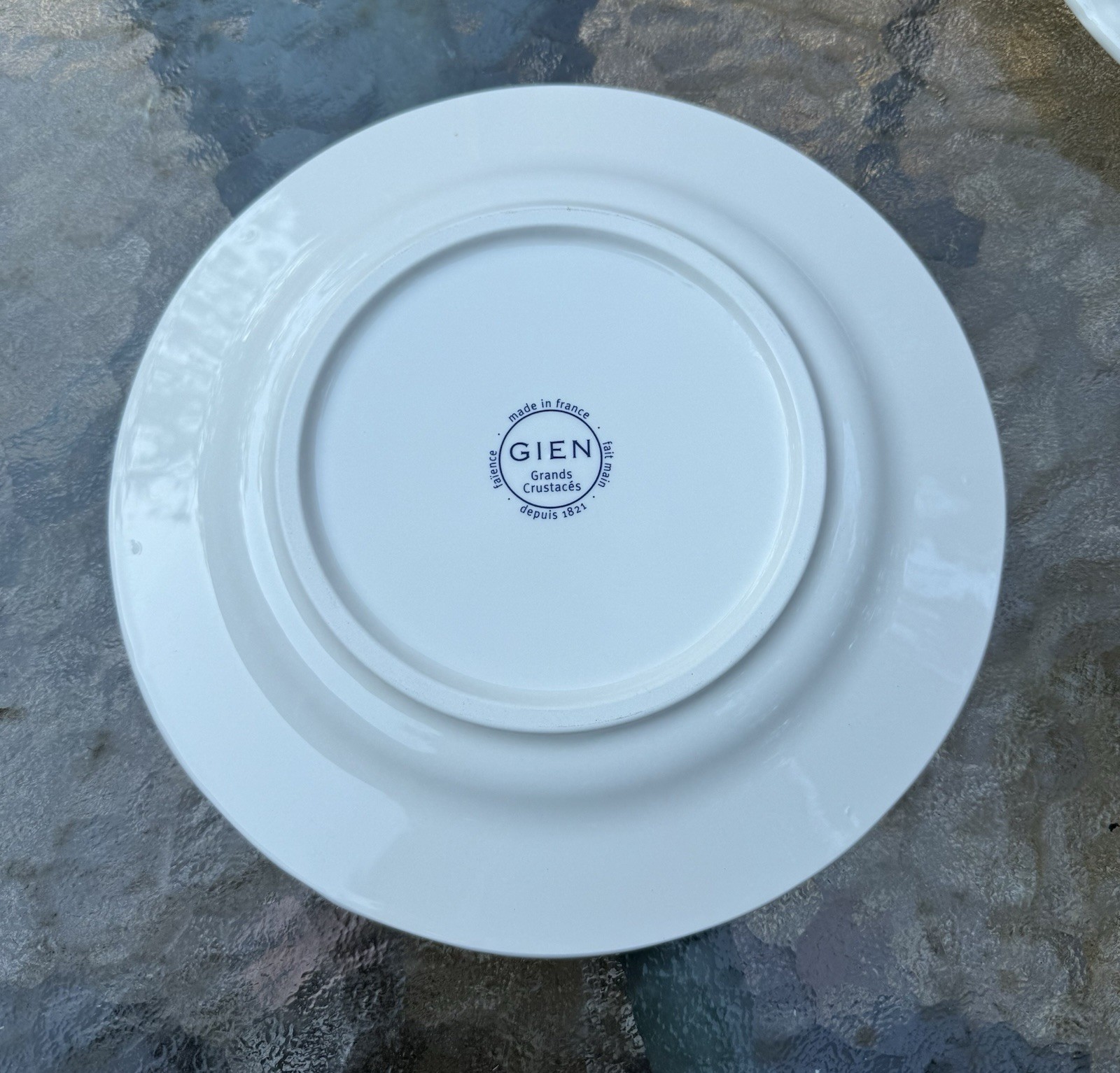 Gien Grands Crustaces 9” Salad Scalloped Plate Set Shellfish France 2015 Set-6