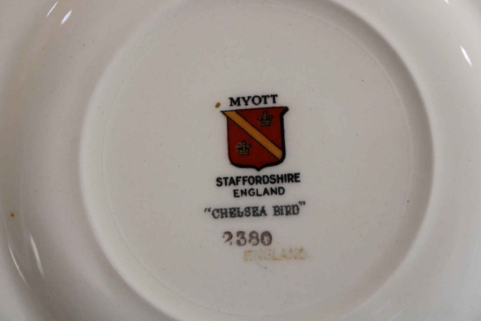 Myott Staffordshire Chelsea Bird 12 Bread Plates 6 3/8 (2 Crazing)