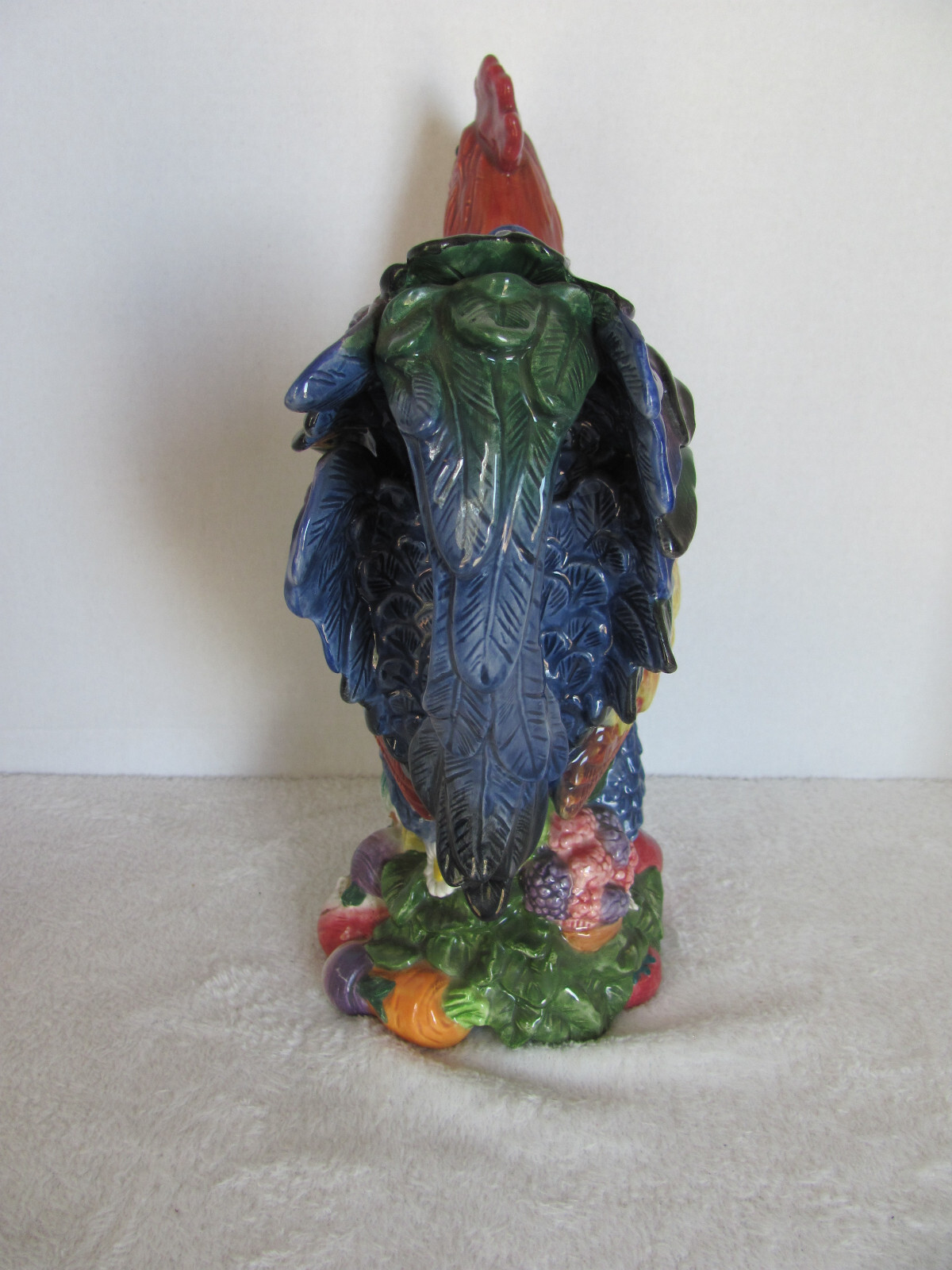 Fitz & Floyd Classics Country Gourmet Rooster 12” Tall Pitcher Centerpiece