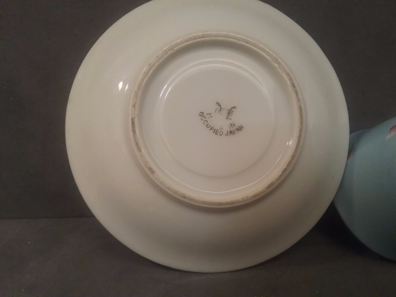 Handpainted Demitasse Cup + Saucer Made in Occupied Japan Hand-Painted