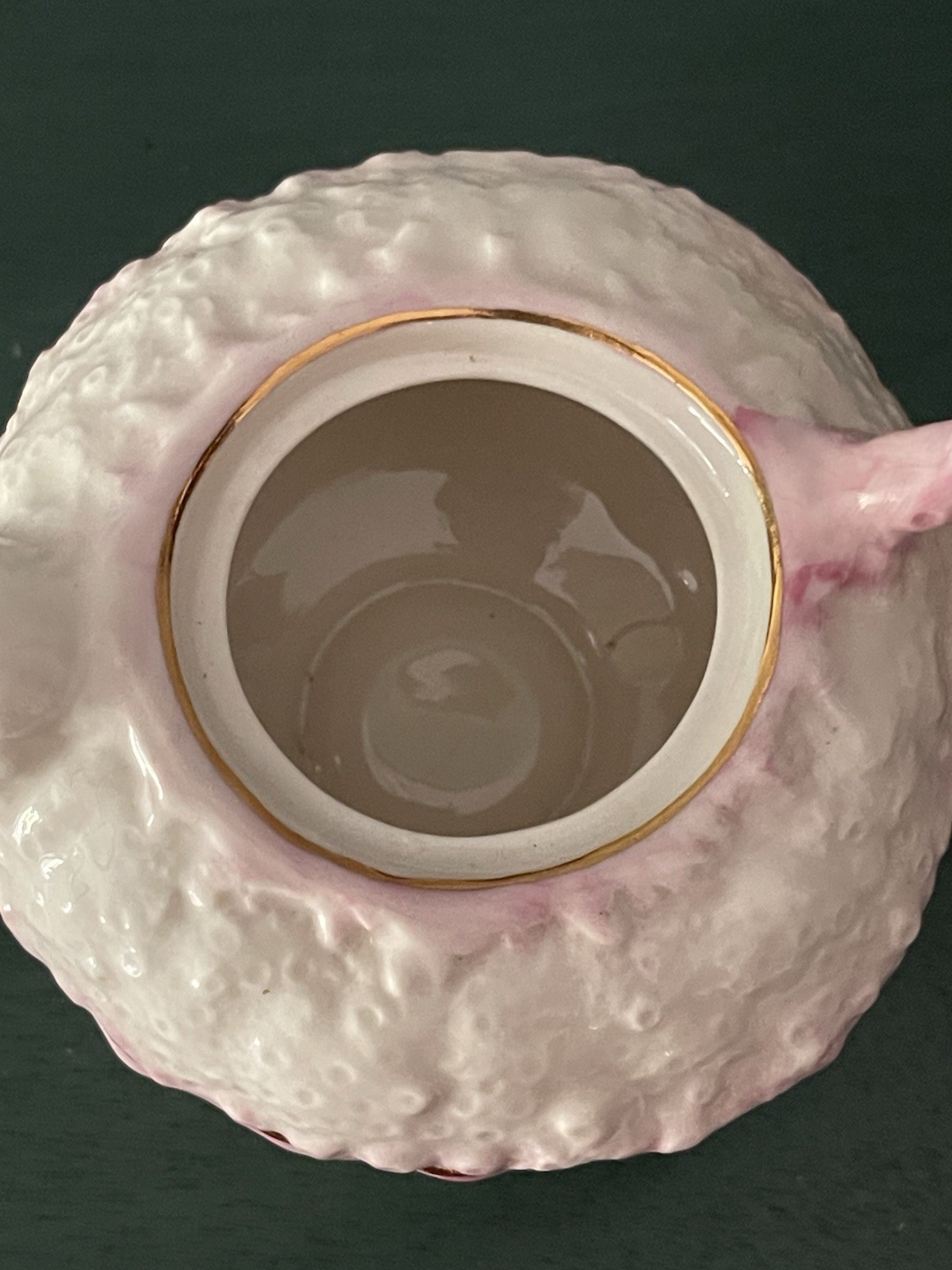 VINTAGE PORCELAIN BELLEEK IRELAND NEPTUNE TEAPOT SEASHELL