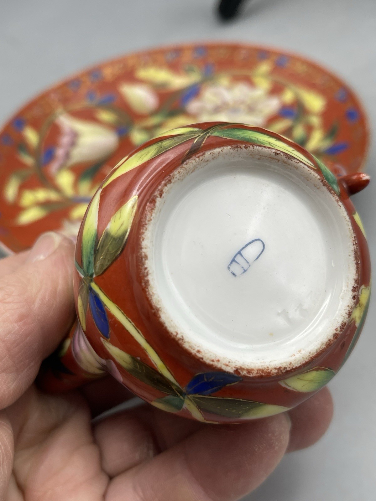 Royal Vienna Chinoiserie Creamer And Saucer Ackermann Fritze