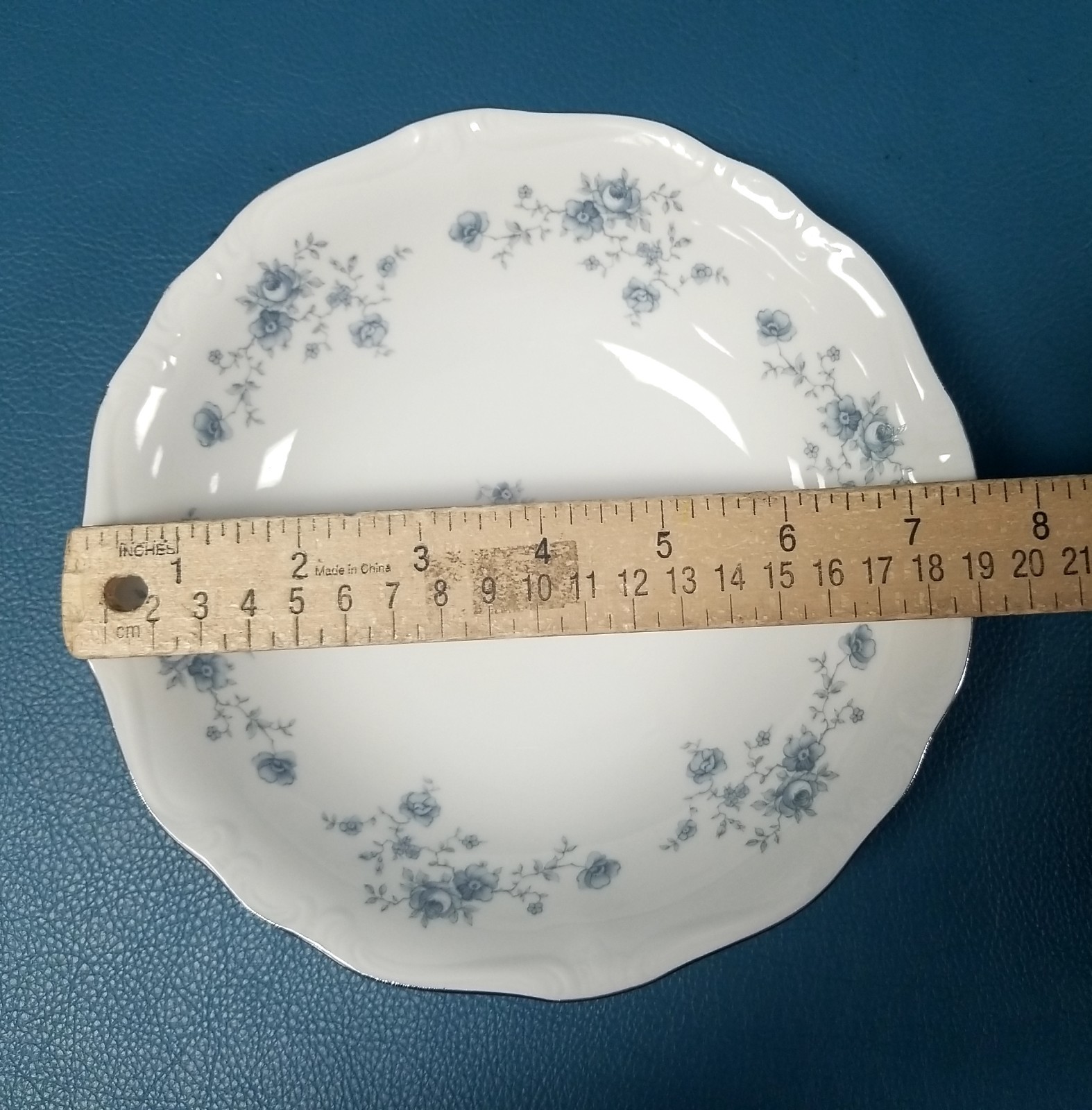 4 Replacement Johann Haviland Blue Garland Soup & Cereal Bowls Germany