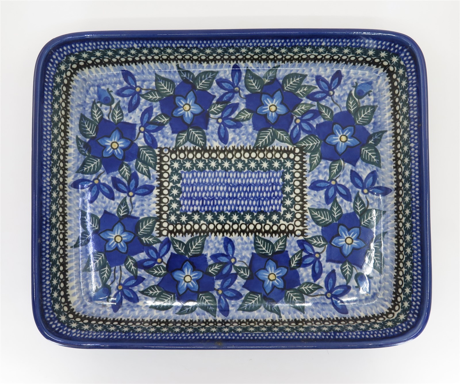 2007 Unikat Polish Pottery Ultimate Bakeware Dish 1864 Teresa Andrukiewicz 11″