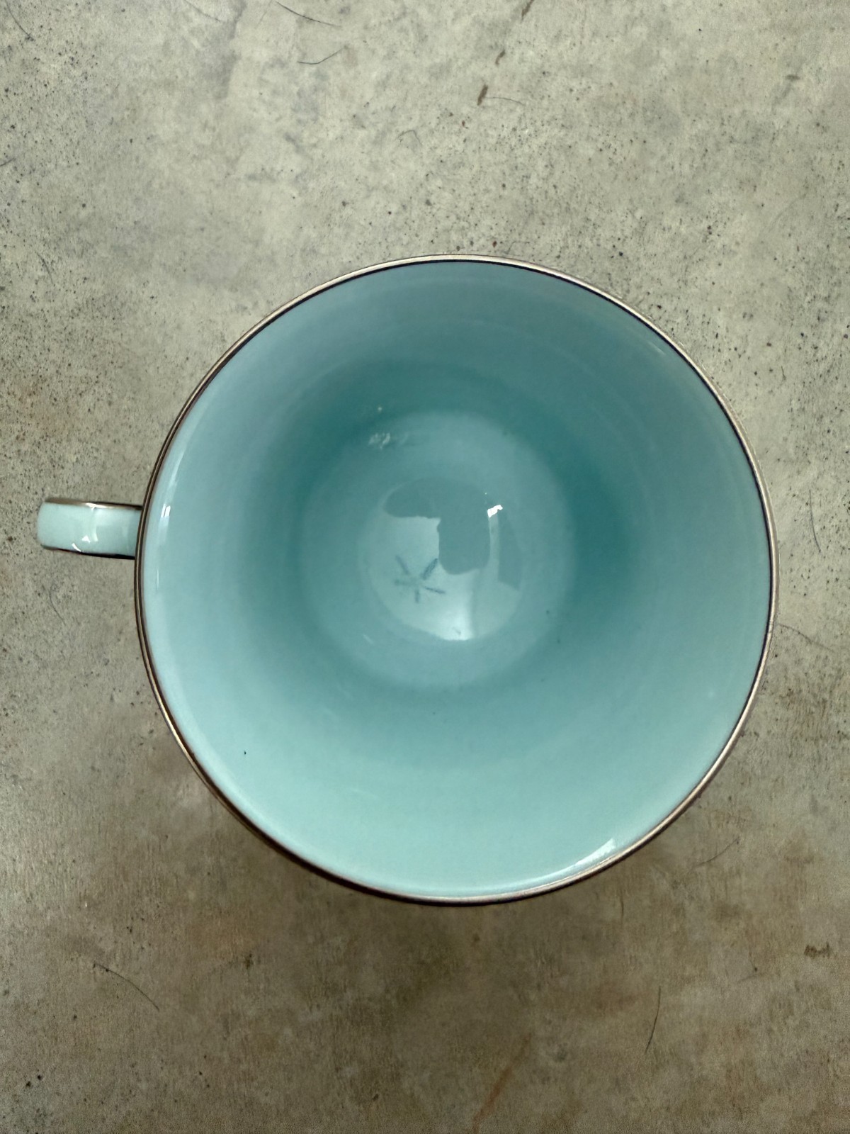 Noritake Fidelity Dinnerware tea cups Blue White Flowers Platinum Trim