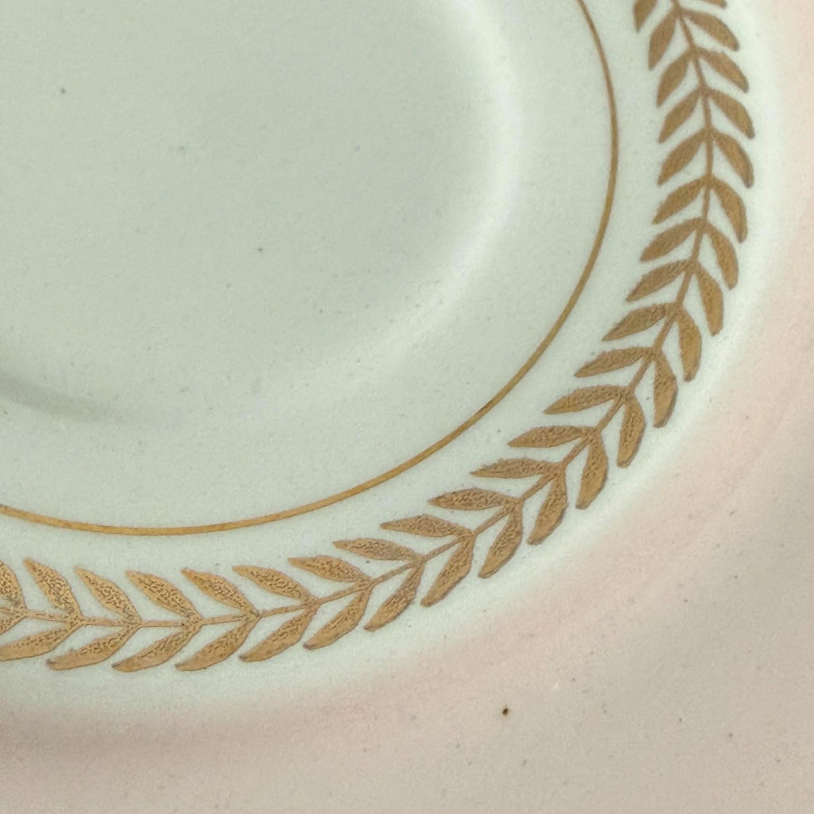 Candle Light American Limoges 22-k Gold Federal Pink Saucer Plate Lot Of 10