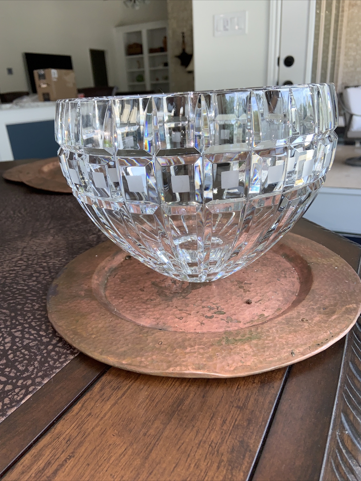 Vintage Marquis Waterford Crystal Quadrata Large 10″ Bowl