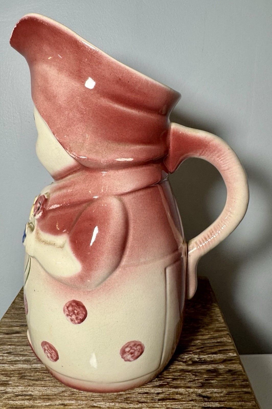 Lot of 3 Vintage Blue Ridge Southern Pottery “Betsy” Jugs Pitchers RARE!!!