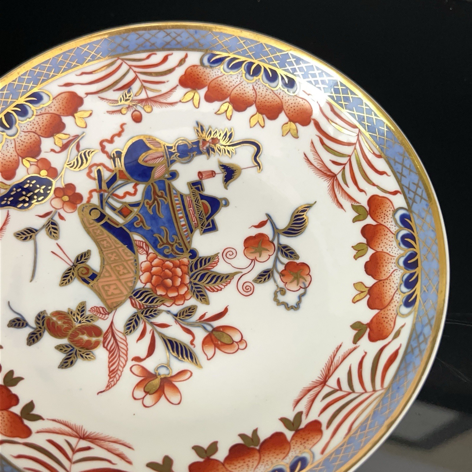 Antique Early Spode Cup & Saucer Japanese Imari C1810 Porcelain Gilt Blue Red