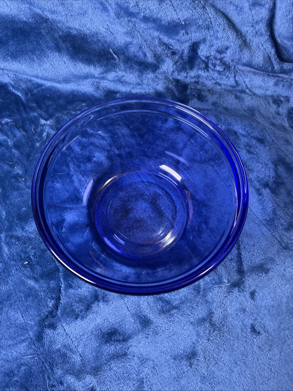 Anchor Hocking Ovenware Cobalt Blue Glass Mixing Bowl 1 QT 1056