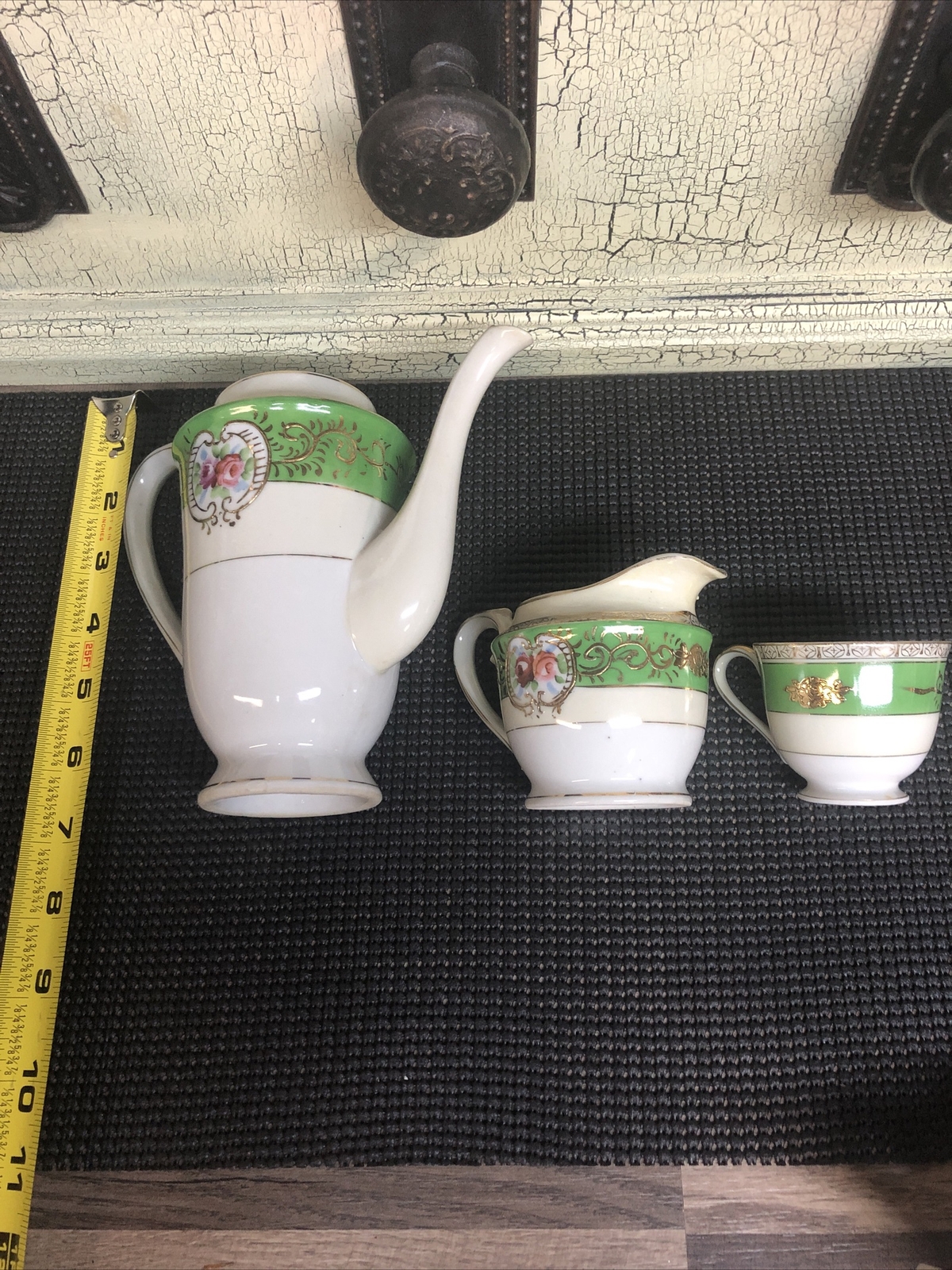 H. KATO Vintage Tea Set Items MADE IN OCCUPIED JAPAN GILDED FLORAL