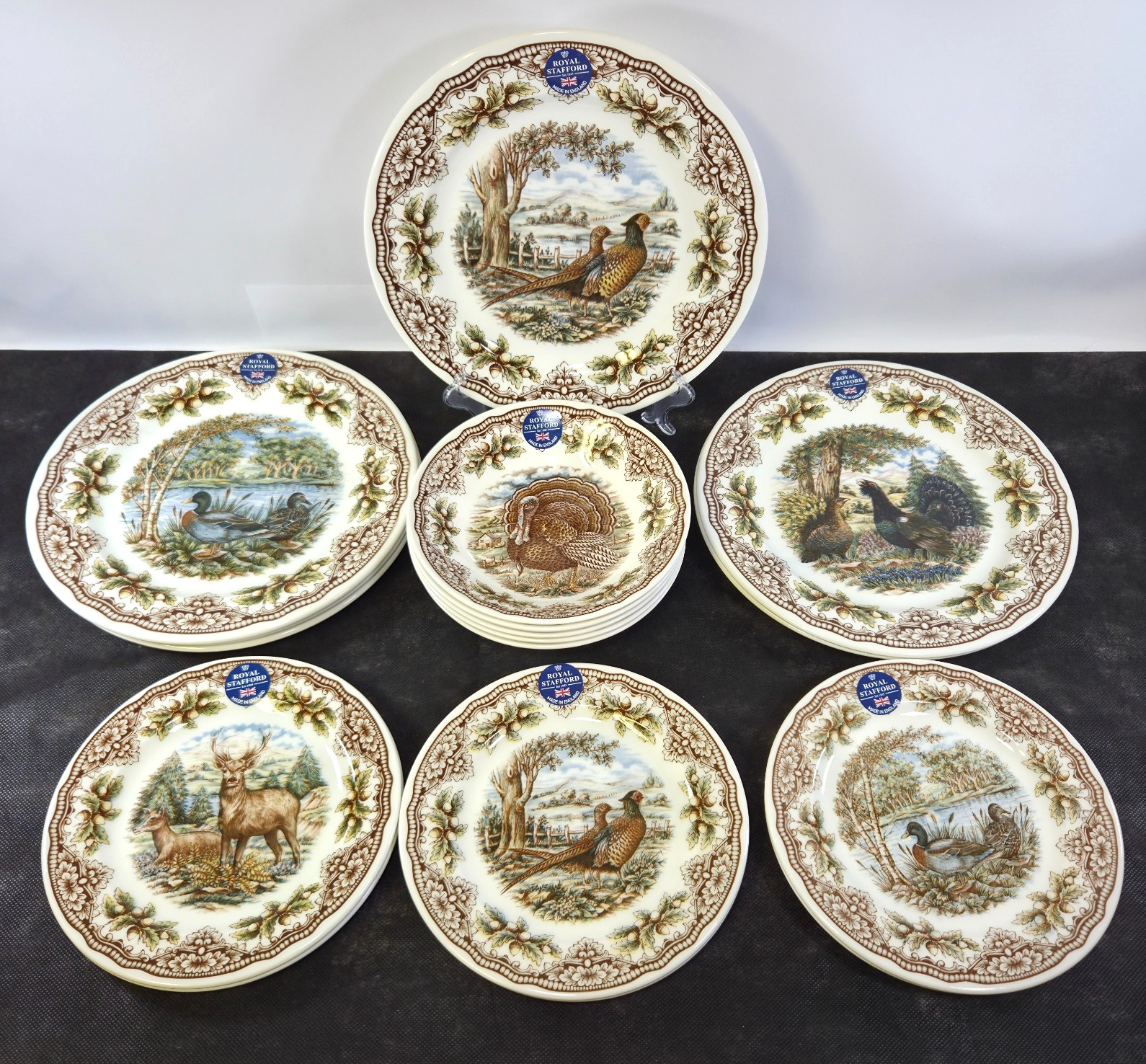 New Royal Stafford Homeland & Turkey Dinnerware Plates, Bowls SOLD BY THE PIECE