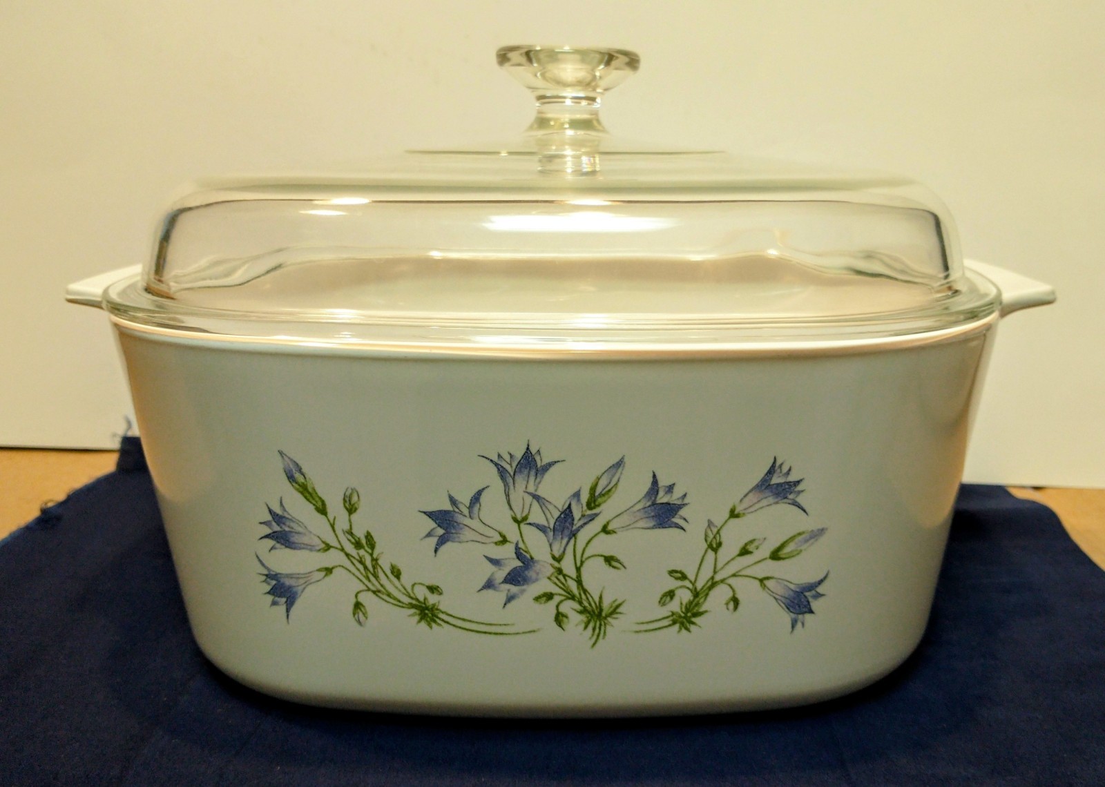 Vintage Corning Ware Blue Dusk 5 Liter Casserole Baking Dish A-5-B With Lid