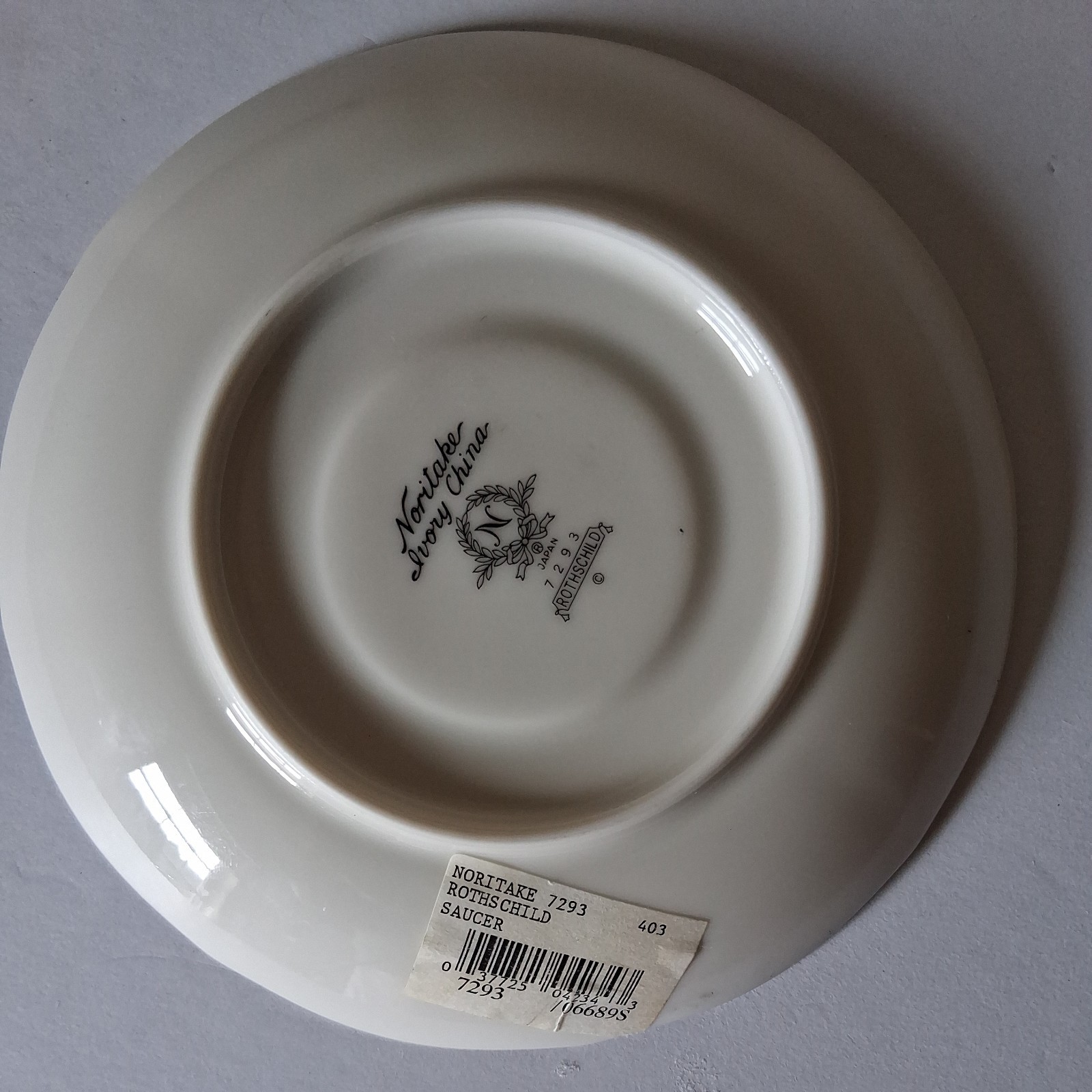 Noritake Ivory China Rothschild 7293 6″ Saucer Made in Japan 1 / One Vintage