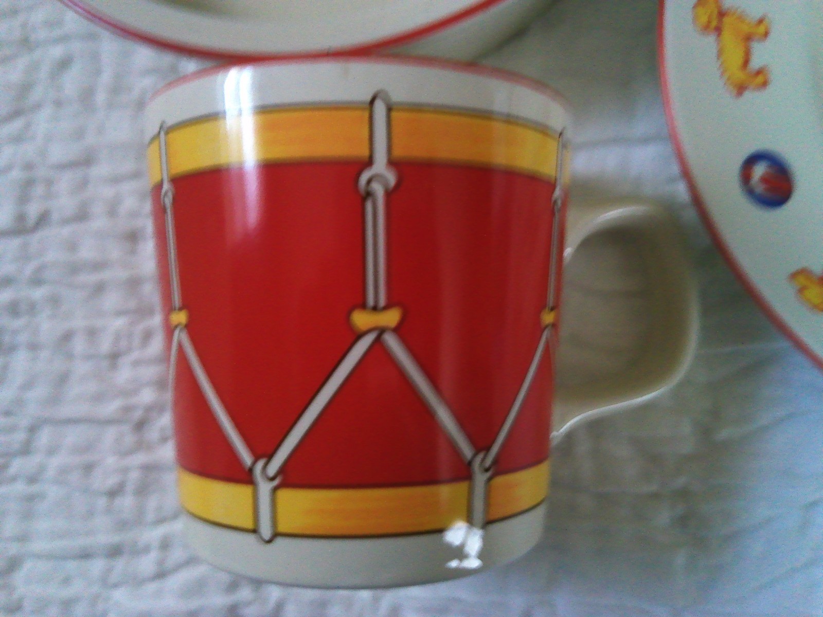 Vintage Tiffany Toys 3-Piece China Child’s Infant’s Dish Set 1992 Plate Bowl Mug