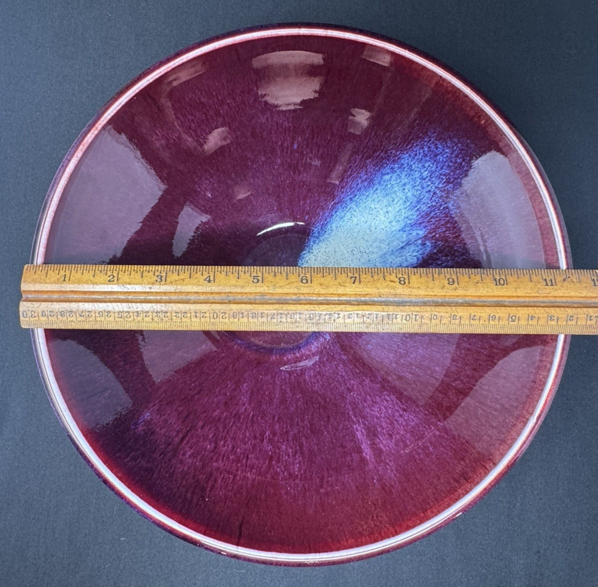 Signed Matthew Patton Orcas Island WA Studio Art Pottery Bowl 11.5″ ~ 1994