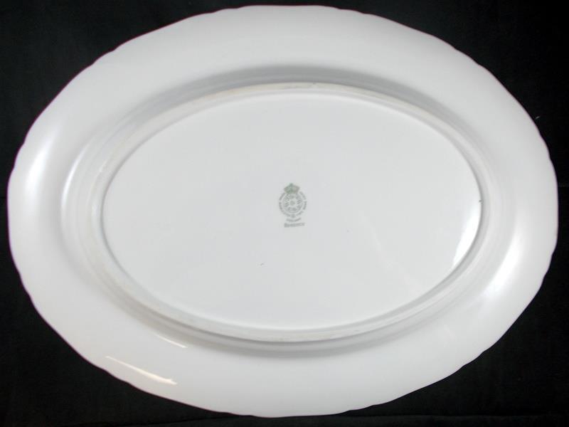 Royal Worcester Regency Green and Gray 15 Inch Oval Platter Z2730