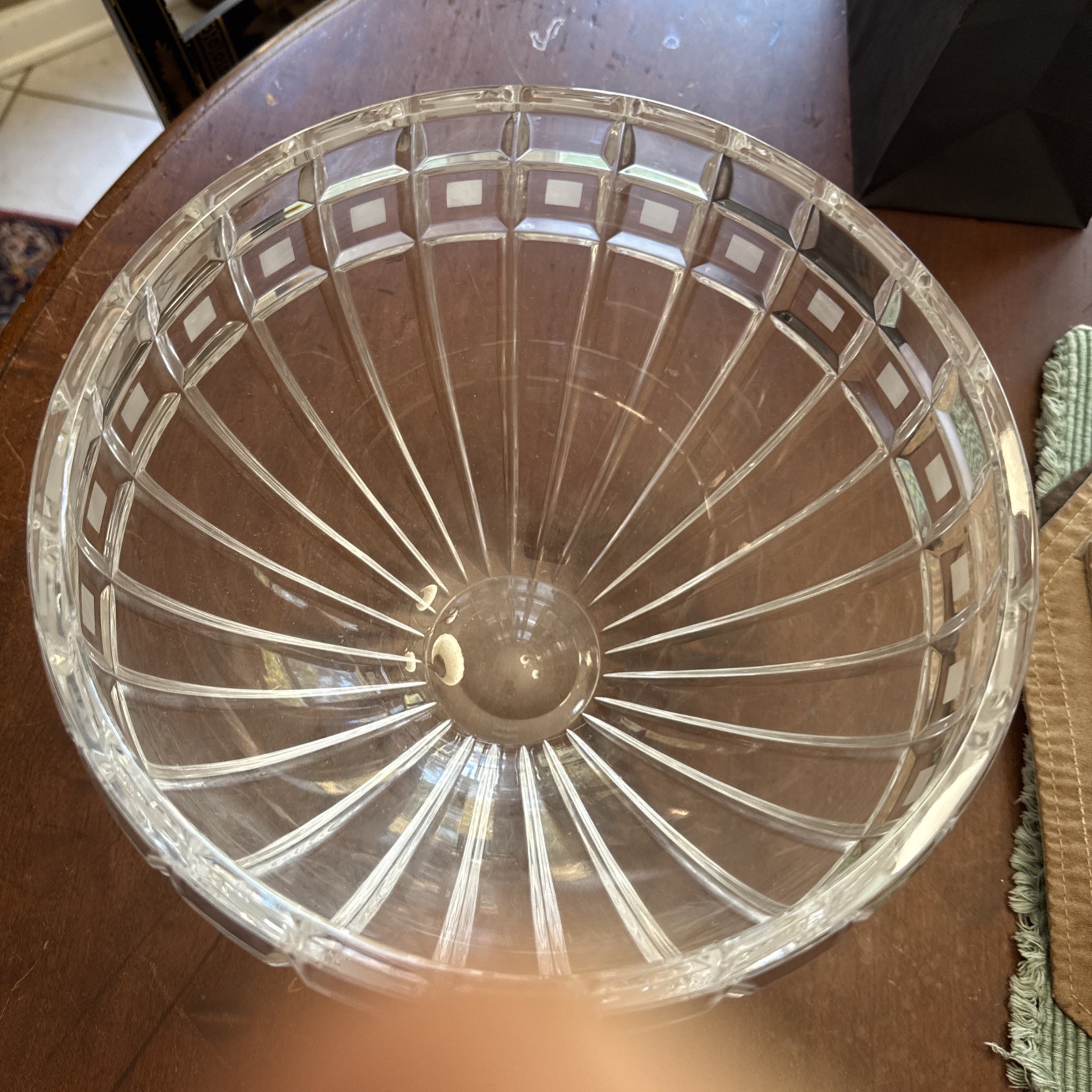 Waterford Marquis Glass Crystal QUADRATA Fruit Bowl 8″ Made In Poland