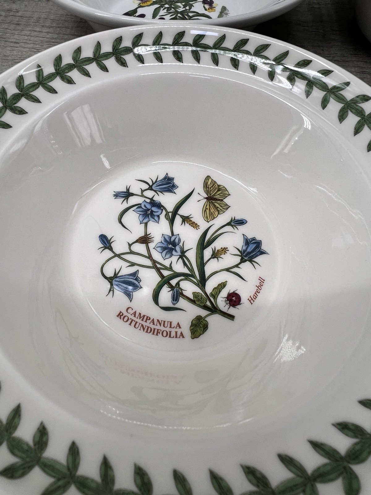 4 Portmeirion Botanic Garden Susan Williams-Ellis 6.5″ Soup Cereal Bowls England