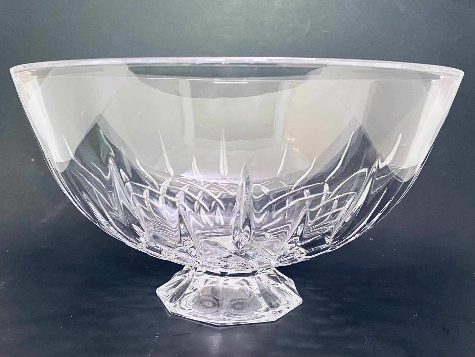 New Vera Wang Fidelity Footed Crystal Bowl Wedgewood Lead Crystal Germany