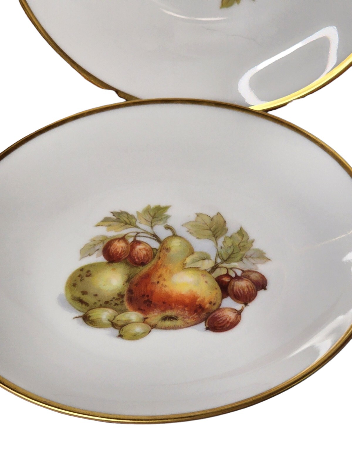 Alboth & Kaiser Fruit Plates Bavaria 6.5 in Set Of 5 Vintage Farmhouse Decore