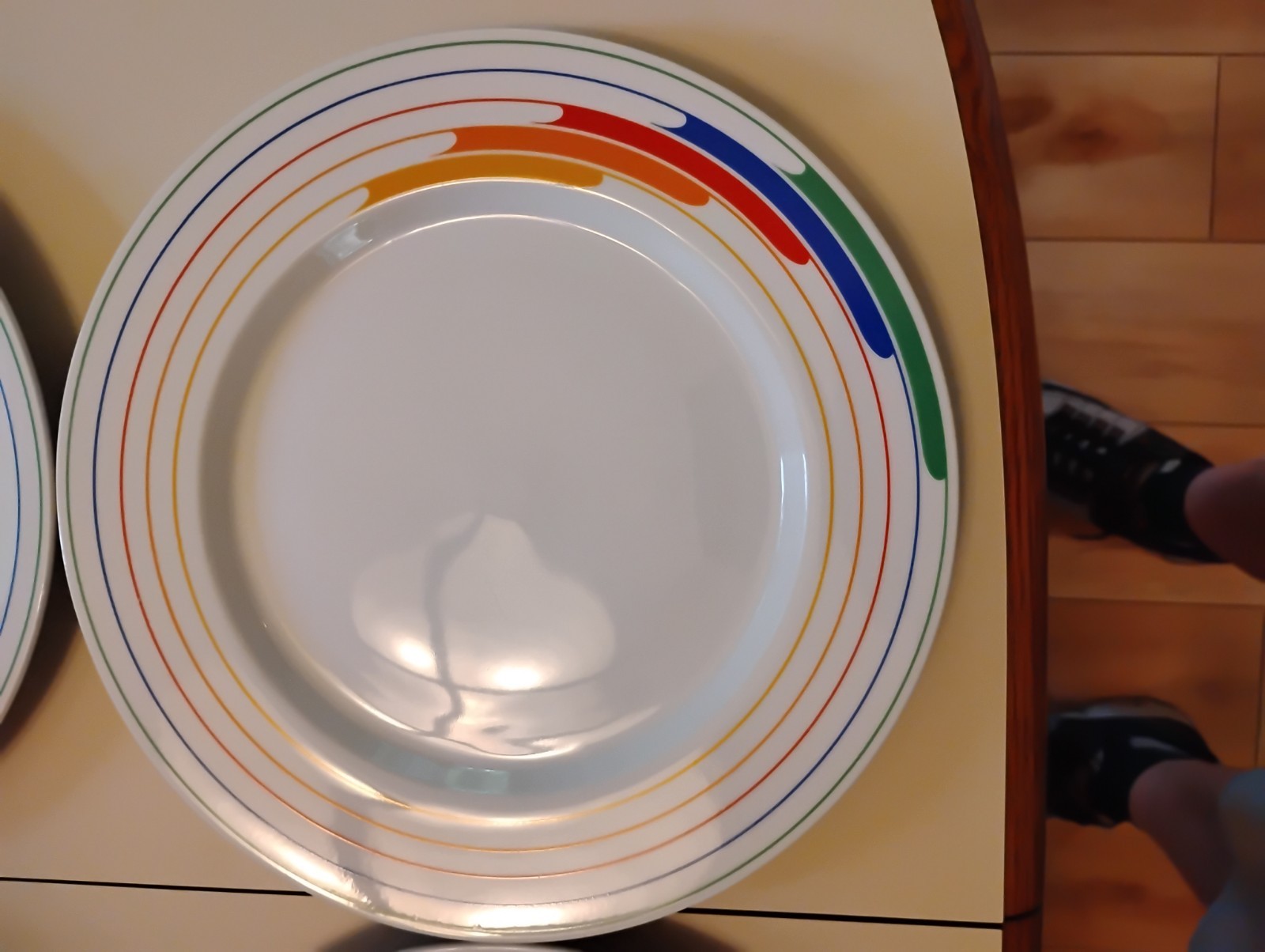Studio Nova HI Fi Primary Gallery 4 Dinner Plates 10.5 Inch. Good Used Condition