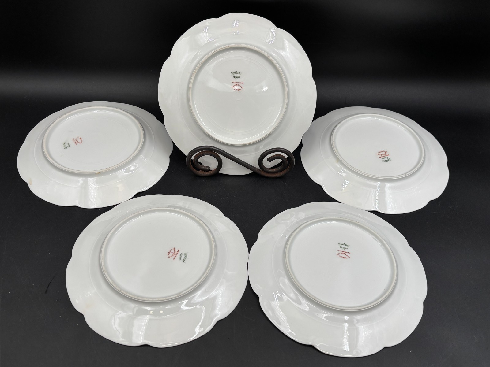 Haviland “SCHLEIGER 524″ Germany ~ Set of 5 ~ Salad Plates ~ 7 3/4”