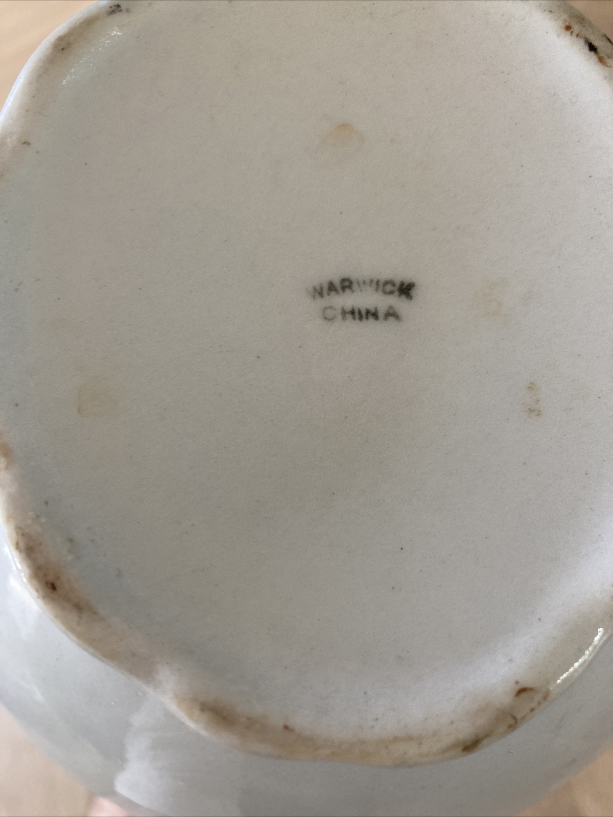 Gorgeous Peacock Rose Antique Pitcher by Warwick China