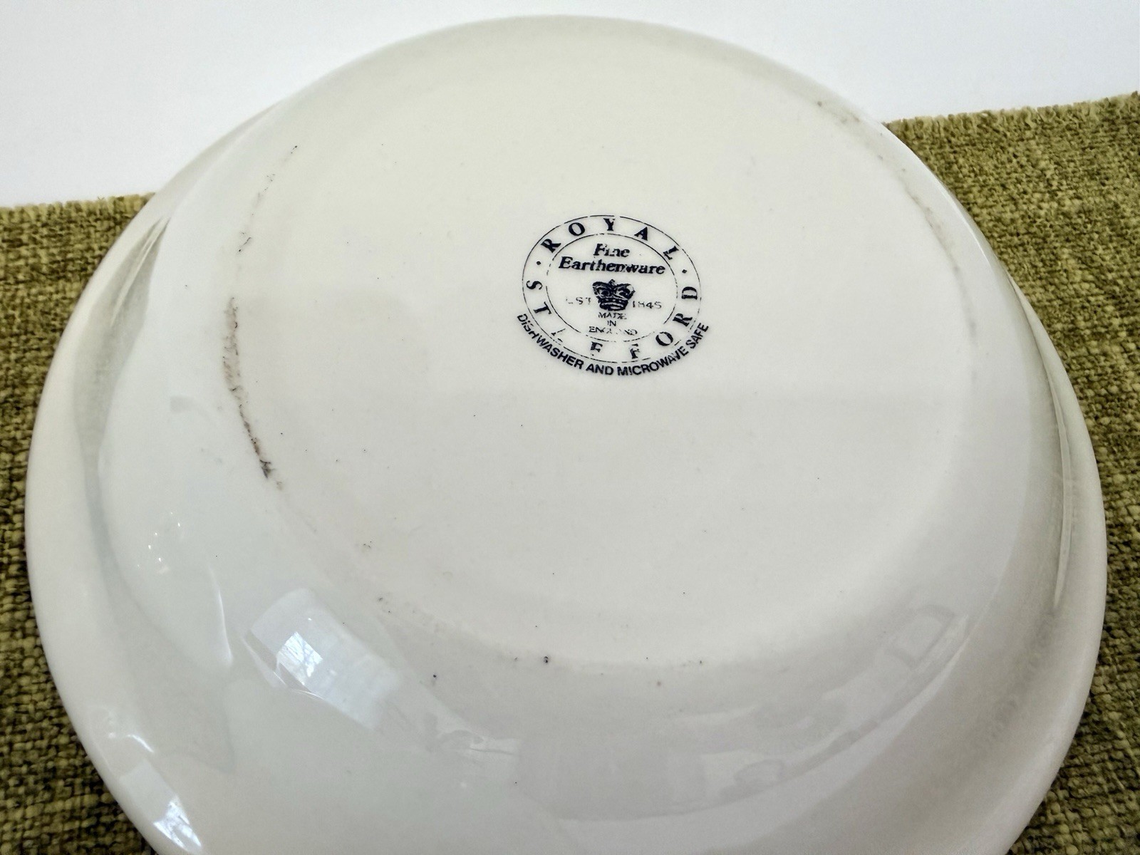 Vtg 3 Royal Stafford Cereal Bowls Black & Cream Chequers 6 3/4” Mckenzie Childs