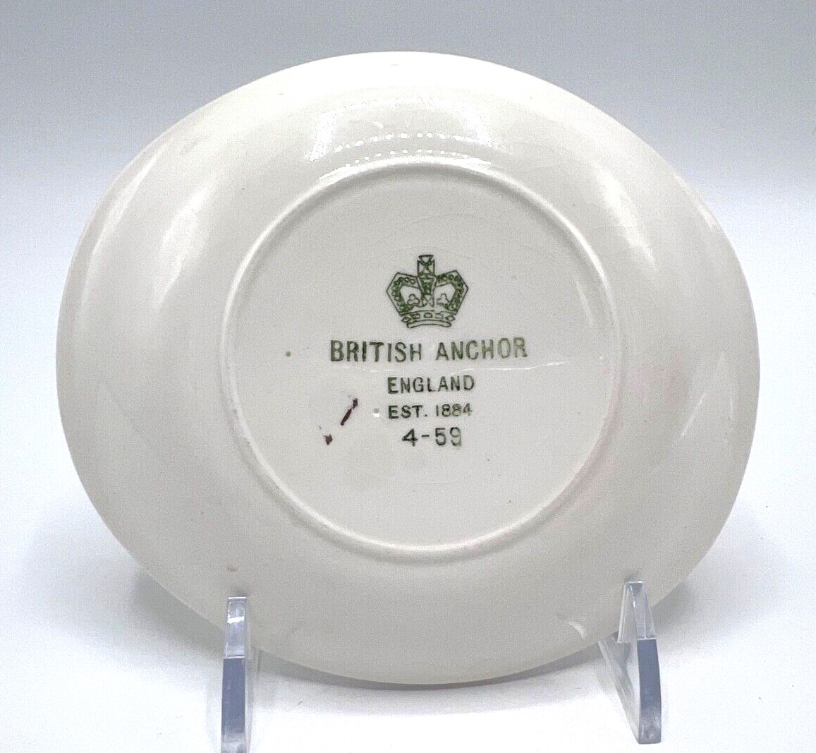 1950s British Anchor Pottery Bikini Girl Trinket Dish, Vintage Glamour Pin-up #B