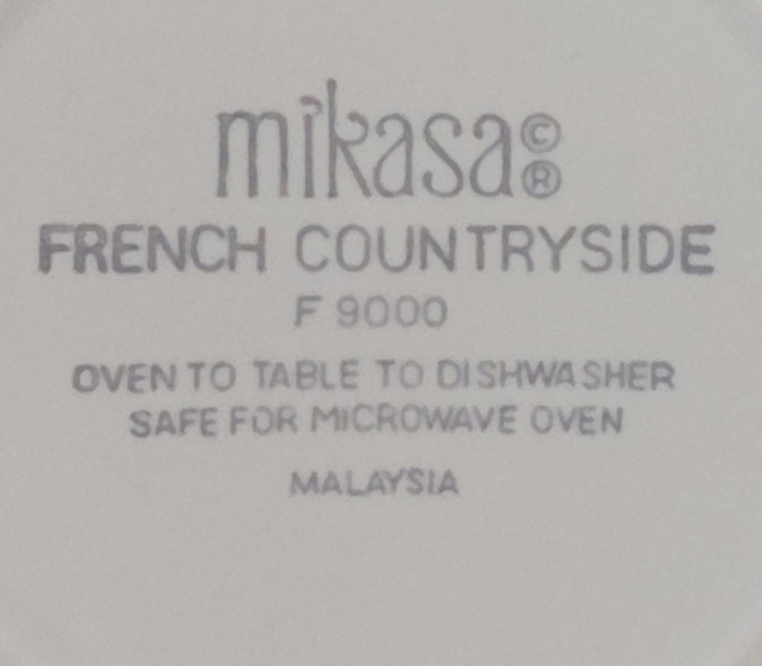 Mikasa Salad Plates 7 7/8″ French Countryside Off White Rustic Farmhouse Set 4