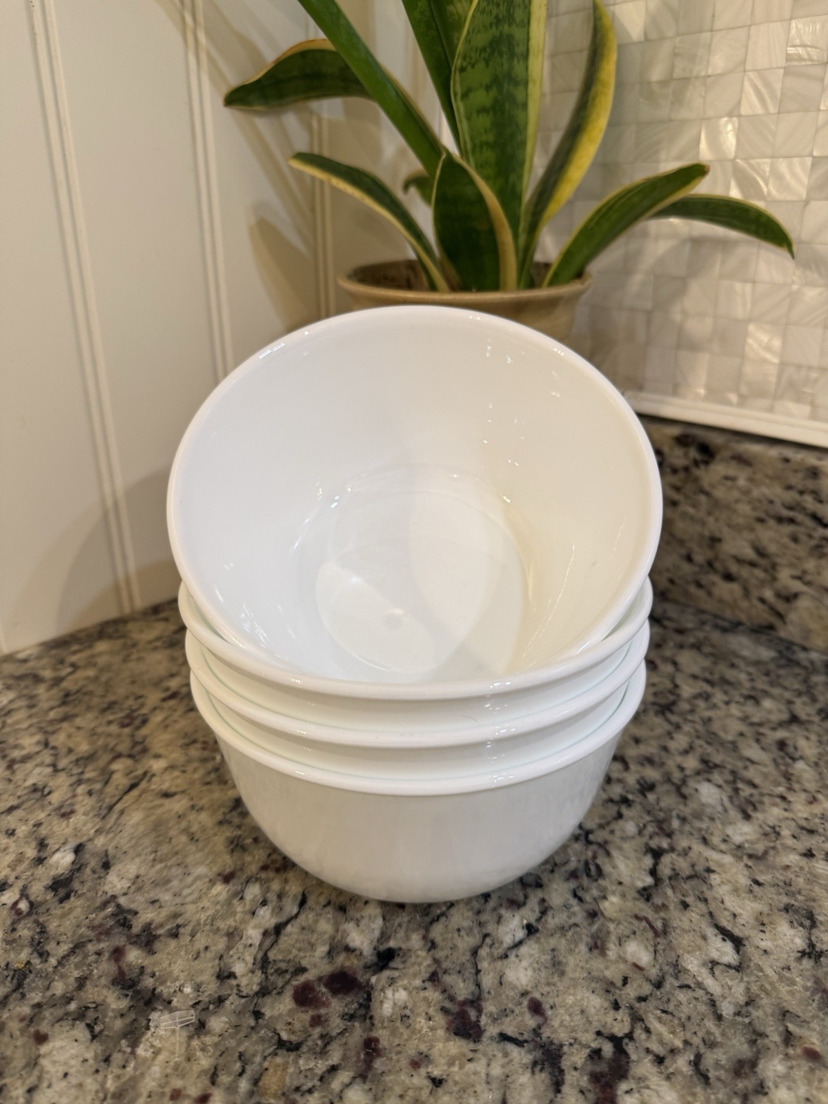 Corelle Winter Frost White Deep 6 1/4 Inch Cereal/Soup Bowls (Set Of 4)