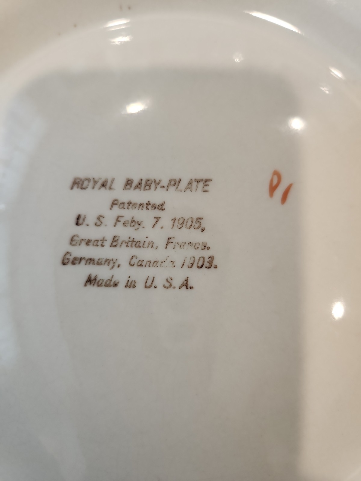 Antique 1903, 1905 Royal Baby Bunting and Bunch Baby Plate