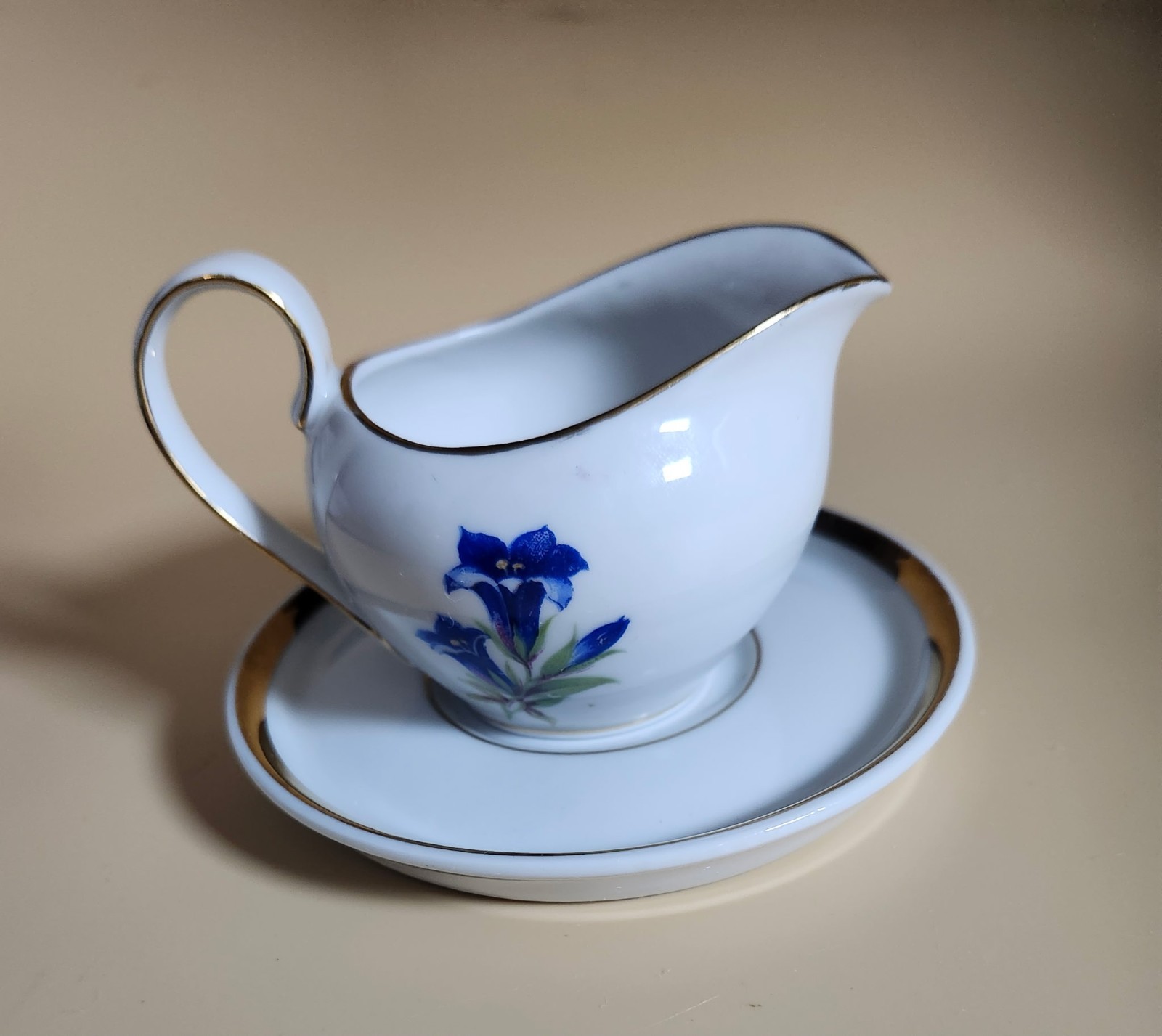 Hutschenreuther Creamer And Saucer Set From Germany (9061)