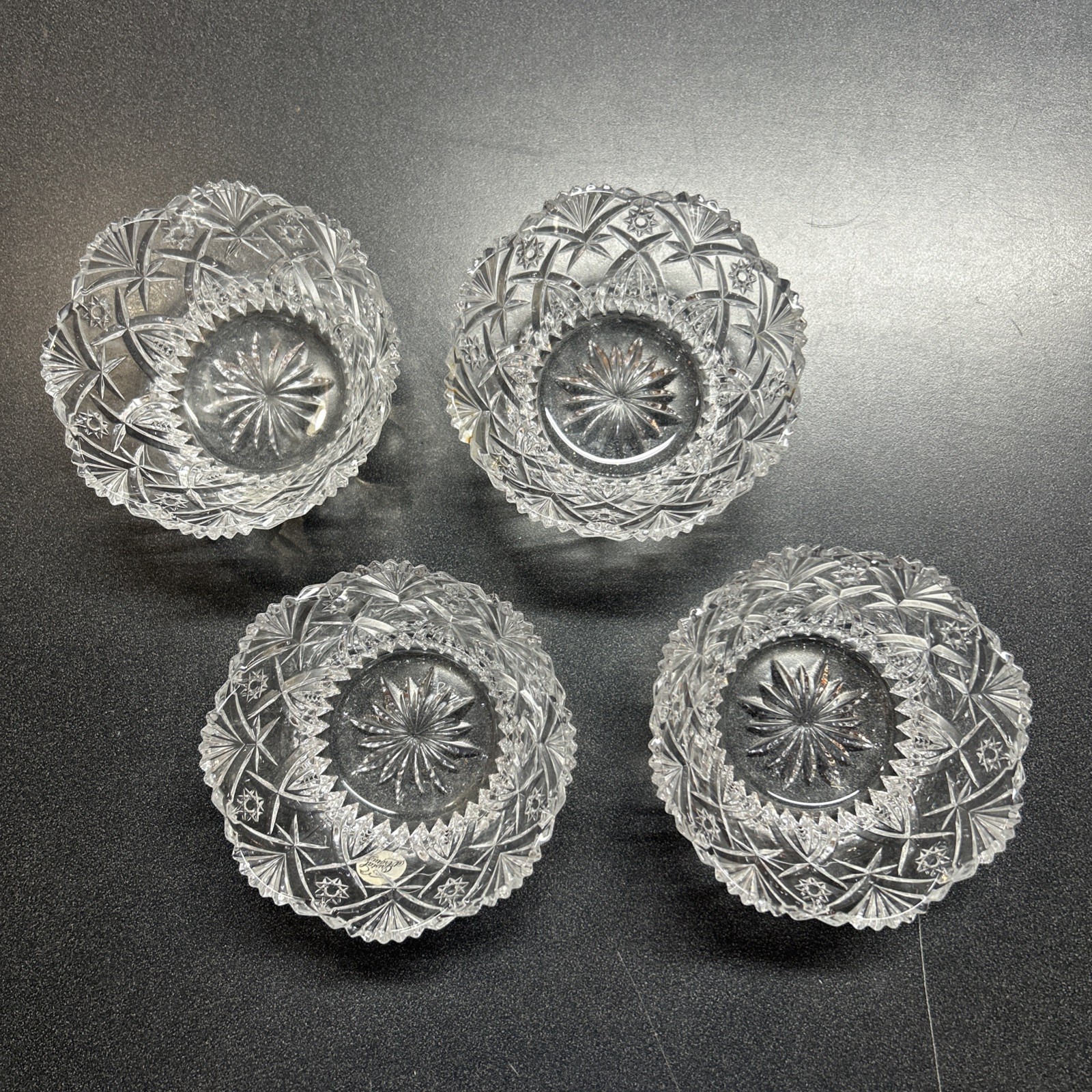 Set of 4 Vintage Vincennes J. G. Durand Cristal D’Arques Bowls made in France 5″