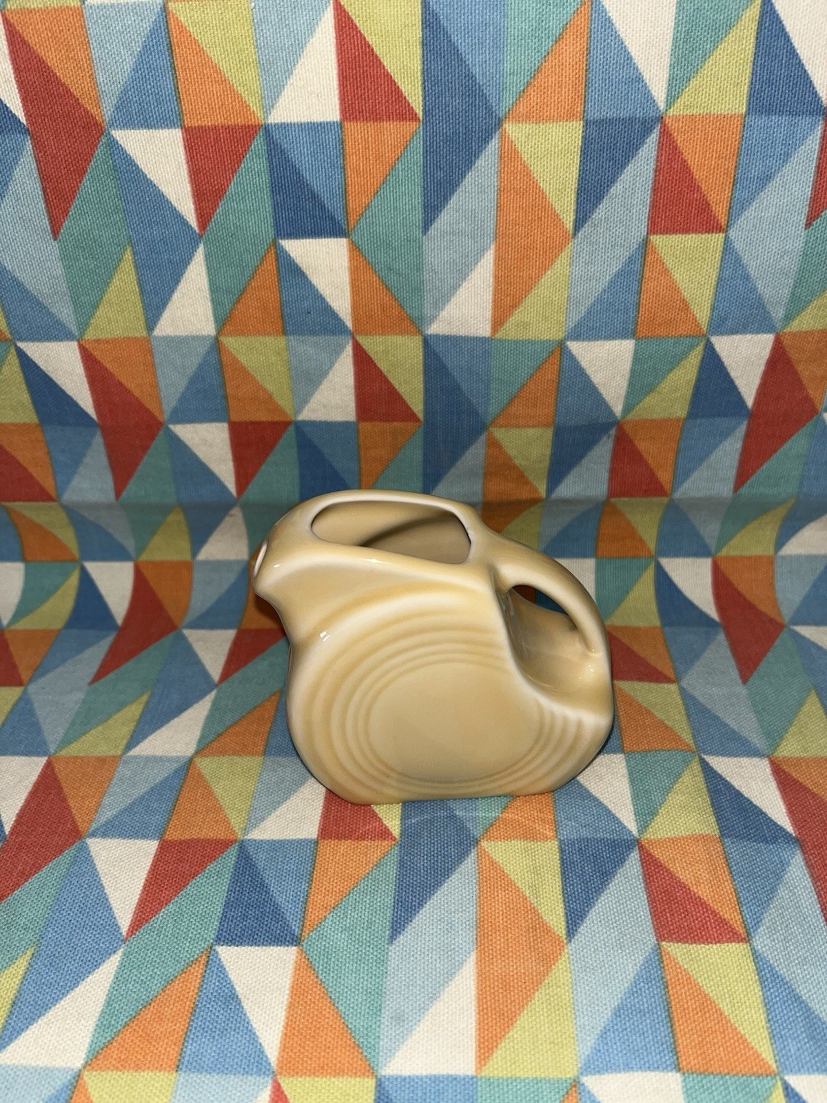 FIESTAWARE MINI DISK PITCHER creamer Ivory NEW FIESTA 5 OZ. new disc