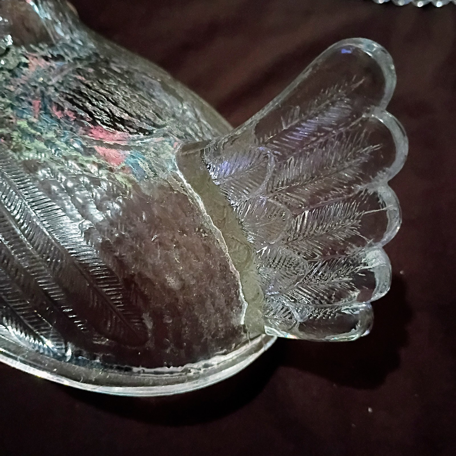 Vintage Indiana Glass Hen On A Nest Candy Dish Clear in Excellent Condition