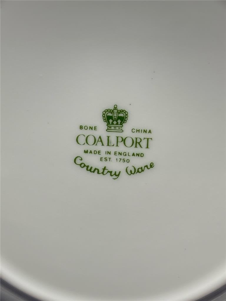 Coalport Countryware Bread and Butter Plate 6 1/8 Inches Green Backstamp EUC