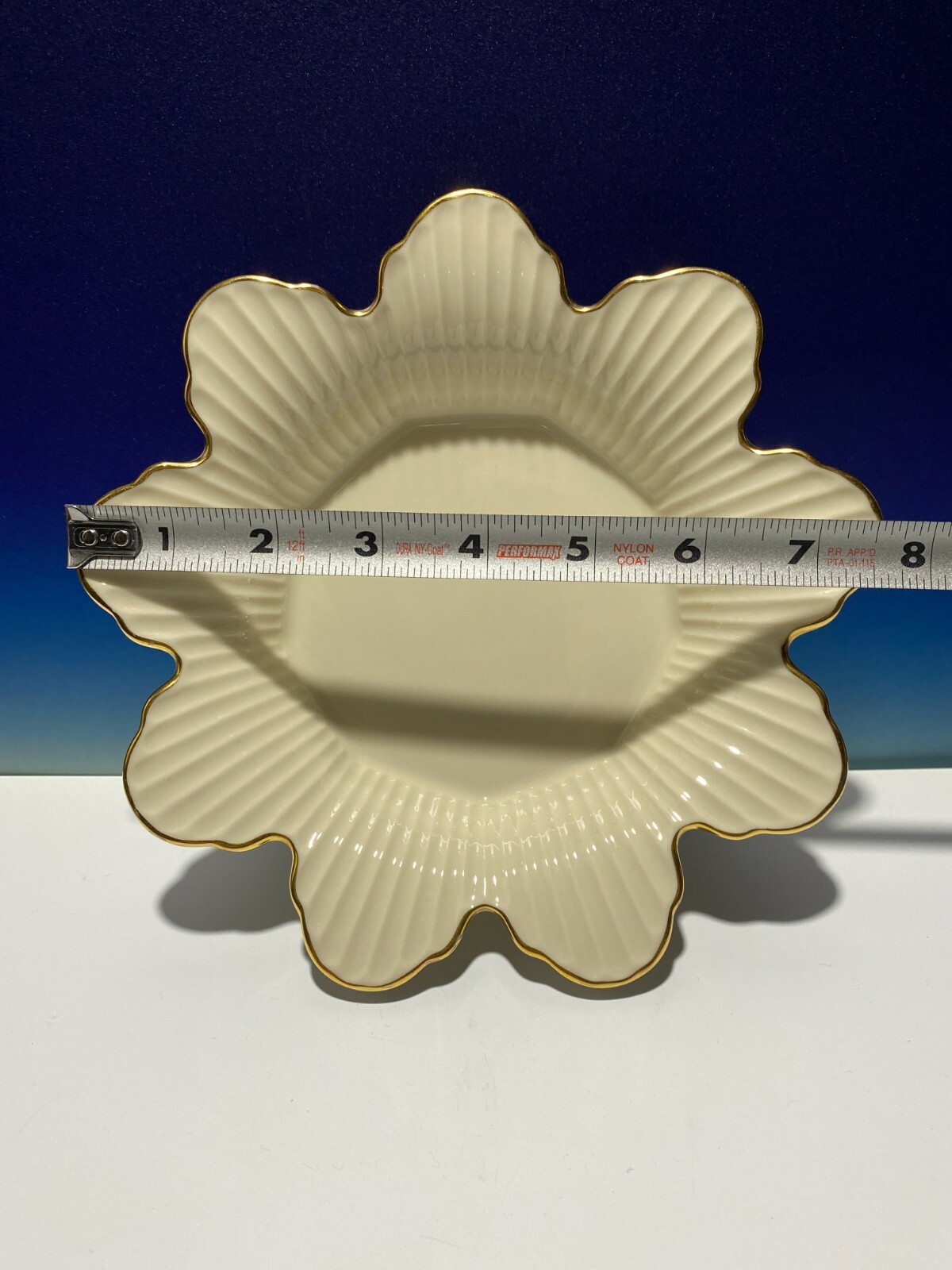 LENOX Meridian/Pentagon Shape Plate 7.75”in