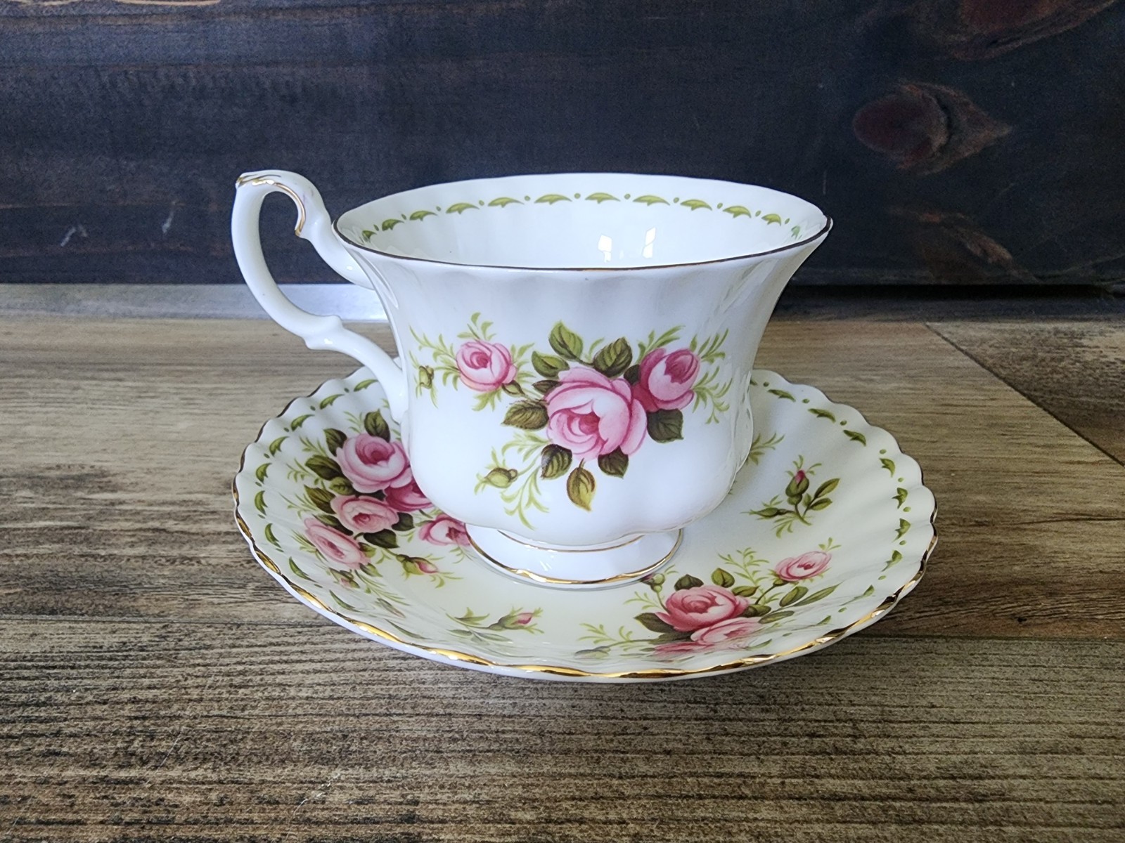 Royal Albert Flower Of The Month Tea Cup and Saucer | June | Roses