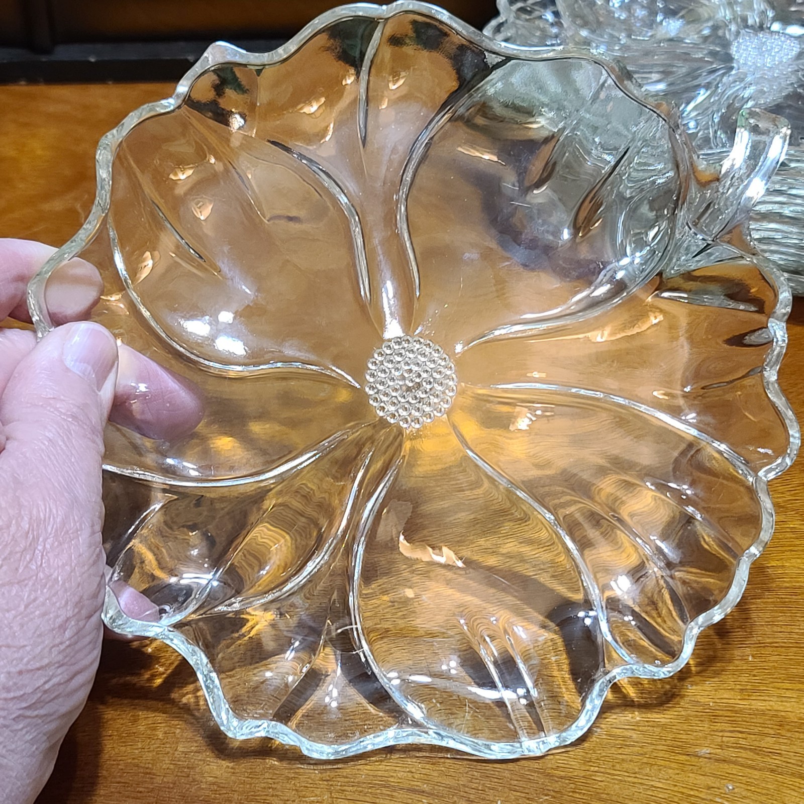 7 VTG 1950s Colony Garden Club Floral Mid-century 8″ Salad Snack Plates HTF EUC