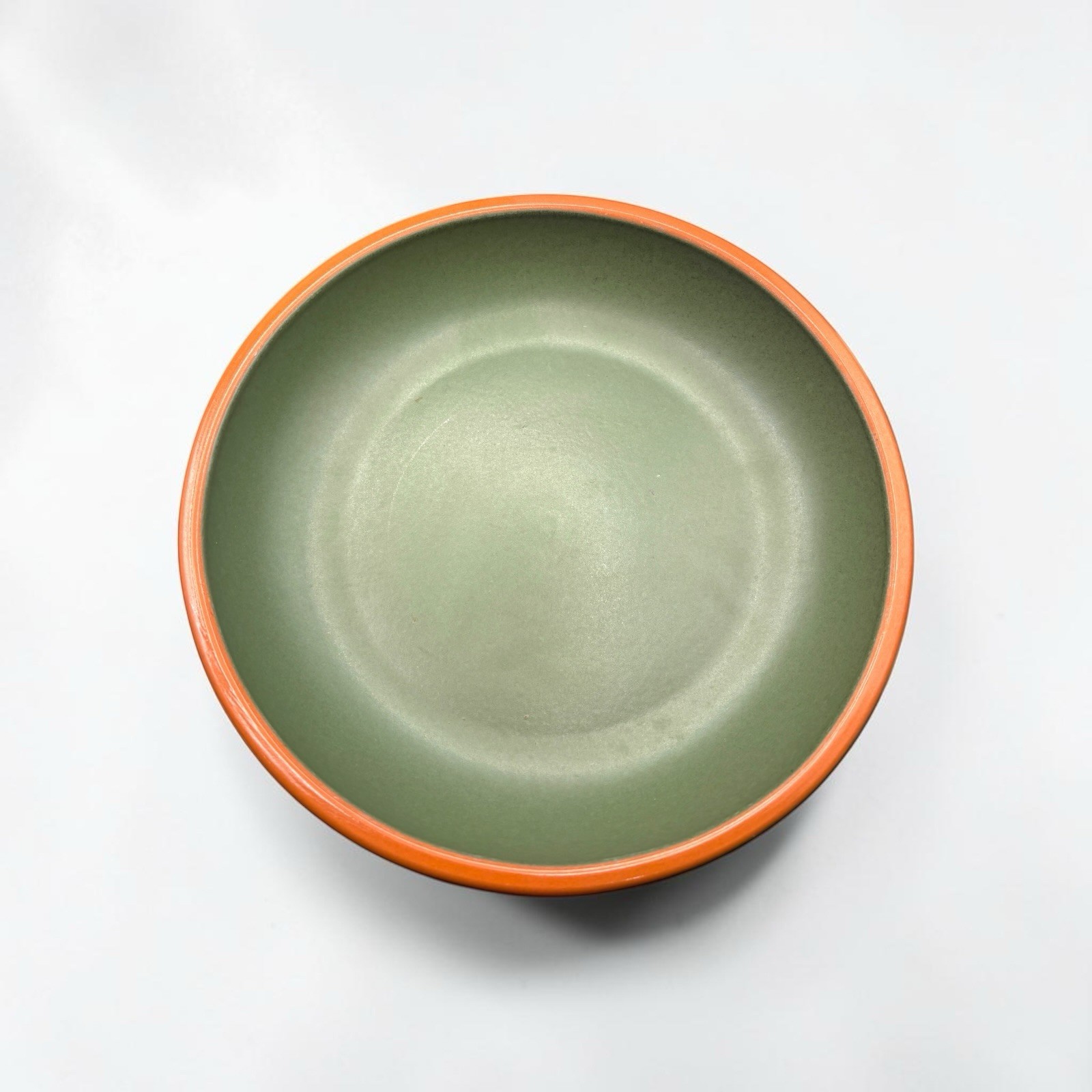 Casa Verde WSP Set Of 2 Stoneware 7.5” Bowls Terracotta w/ Green Glaze EUC HTF