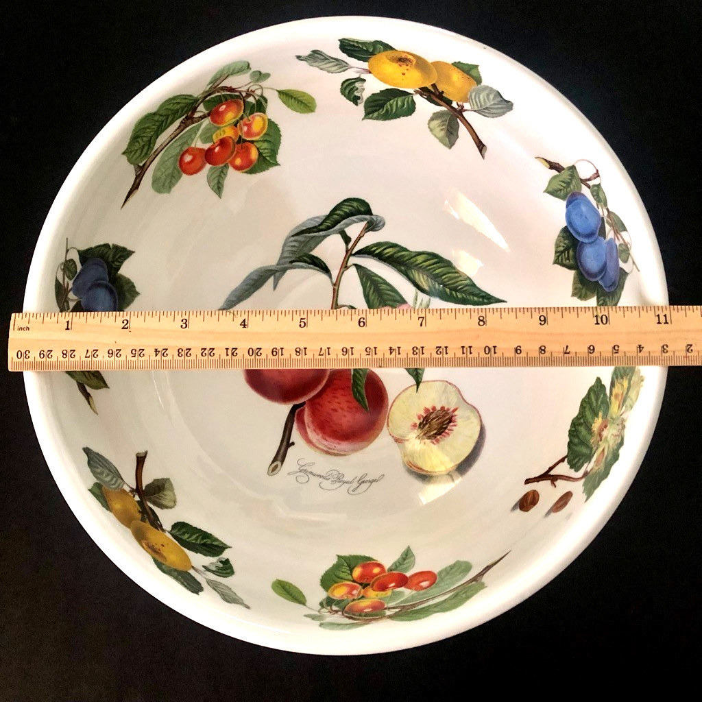 PORTMEIRION Pomona Large SERVING / Mix BOWL “Goddess of Fruit” 11″ x 5″ England