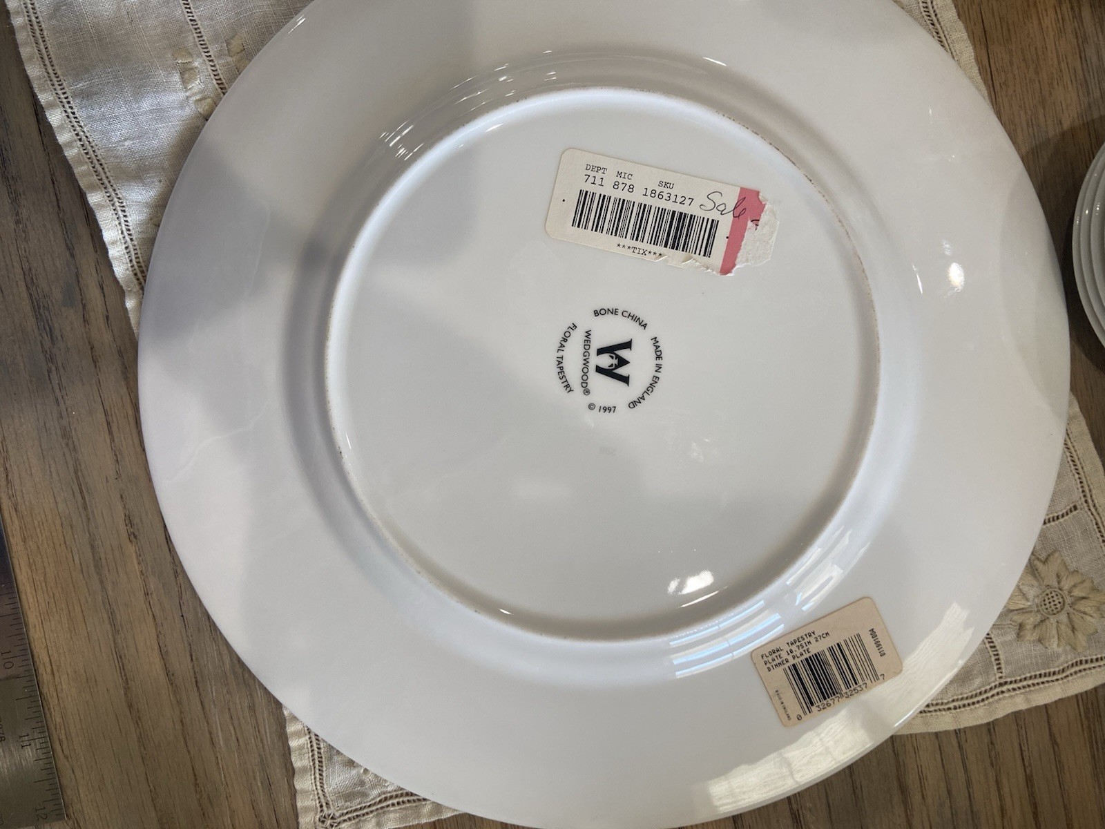 Royal Tapestry Bone China Floral Salad Plate Made in England 1997 MPN 20698