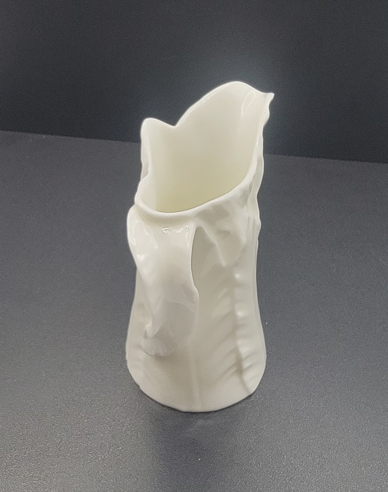 Royal Worcester Fern Leaves Pattern Bone China Vintage Asymmetrical Creamer
