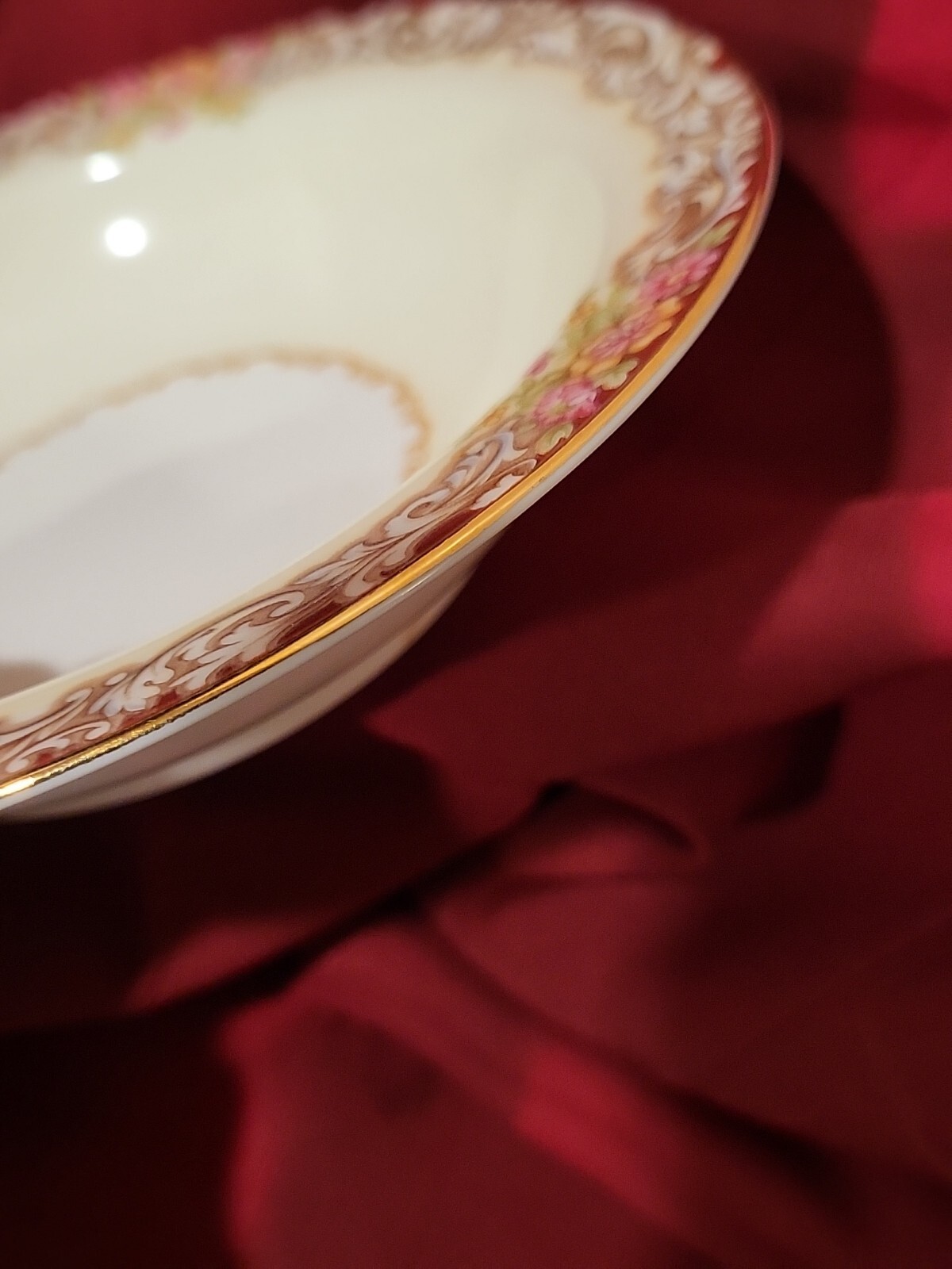 Noritake China Harmony 3906 Gold Trim 5-3/4″ DESSERT FRUIT BERRY BOWL 117811